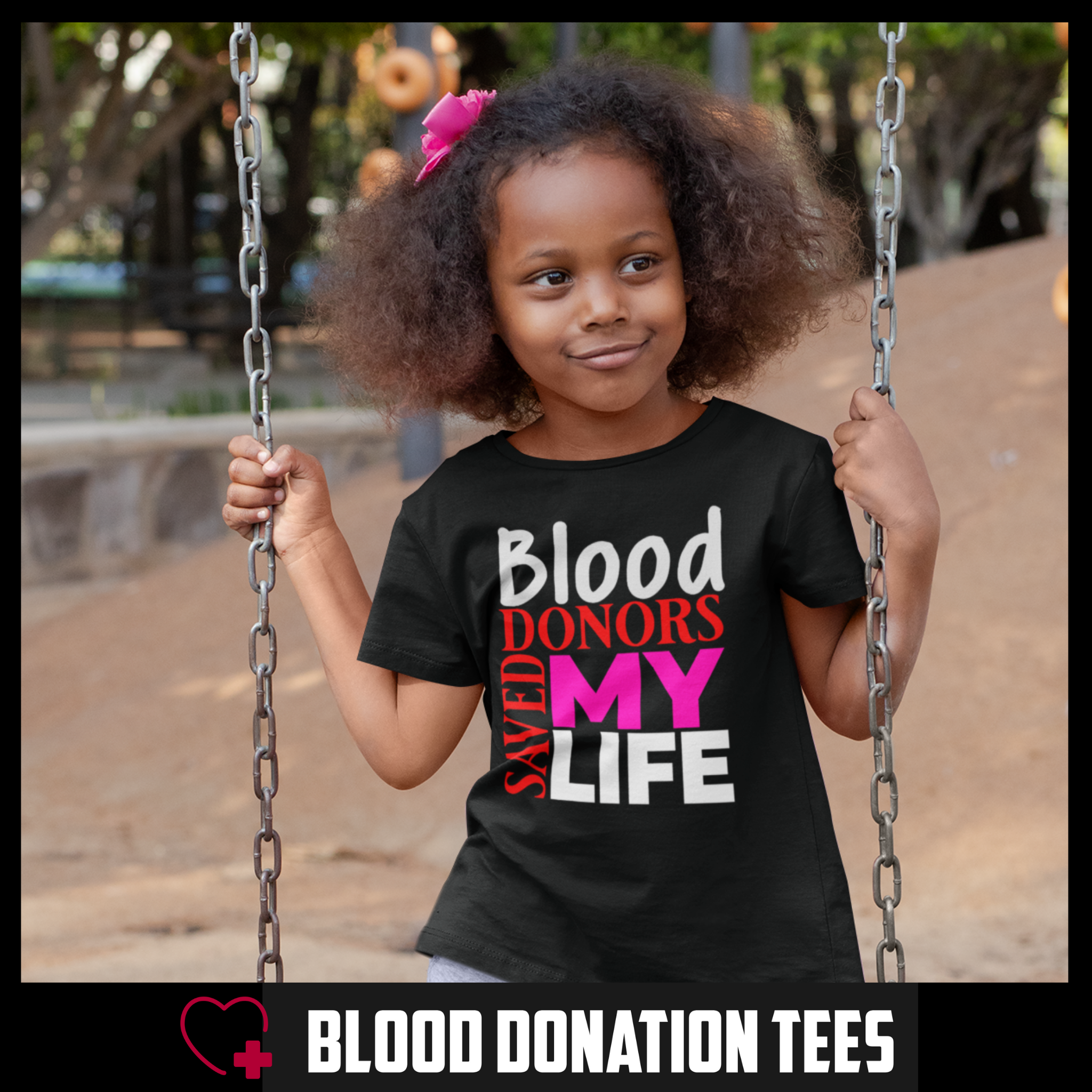 Blood Donors Saves My Life - Kid's Youth Crew T-Shirt