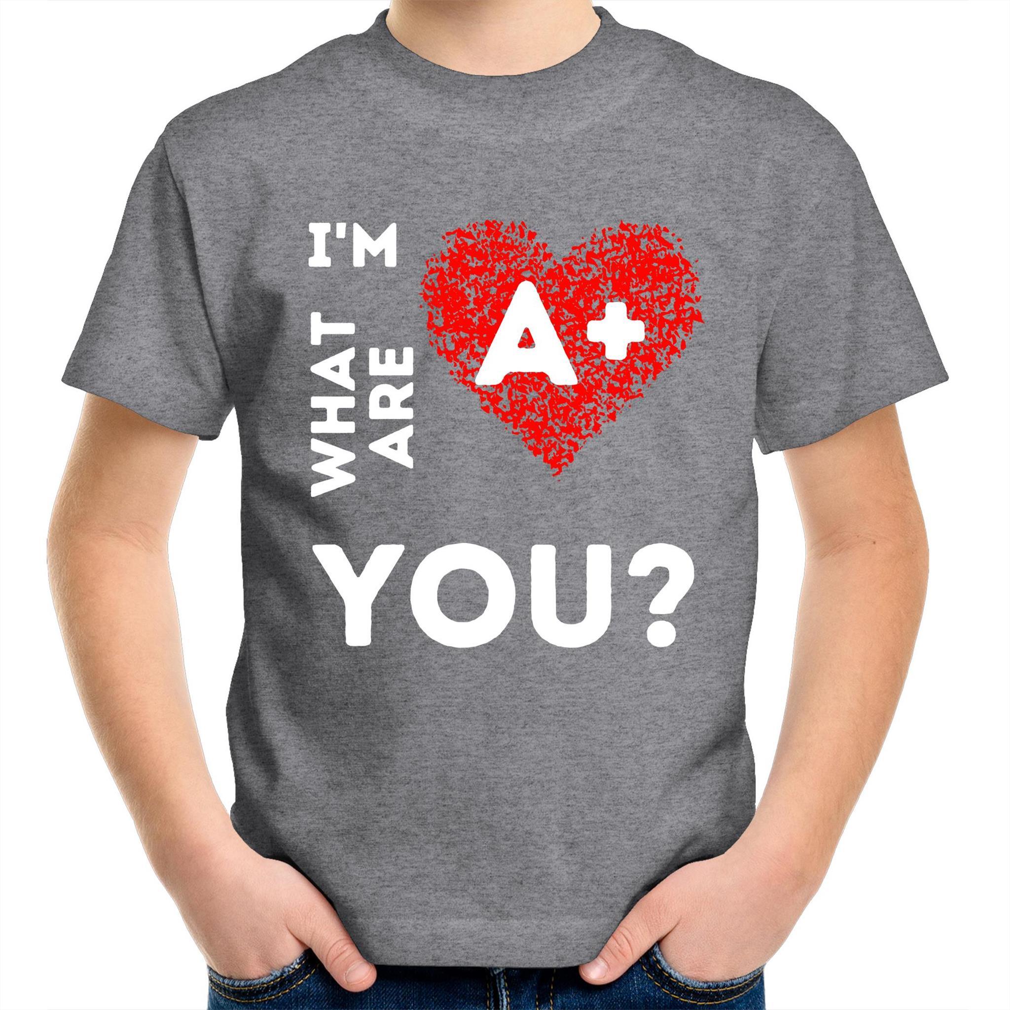 A+ - Kids Youth Crew T-Shirt - Blood Donation Tees
