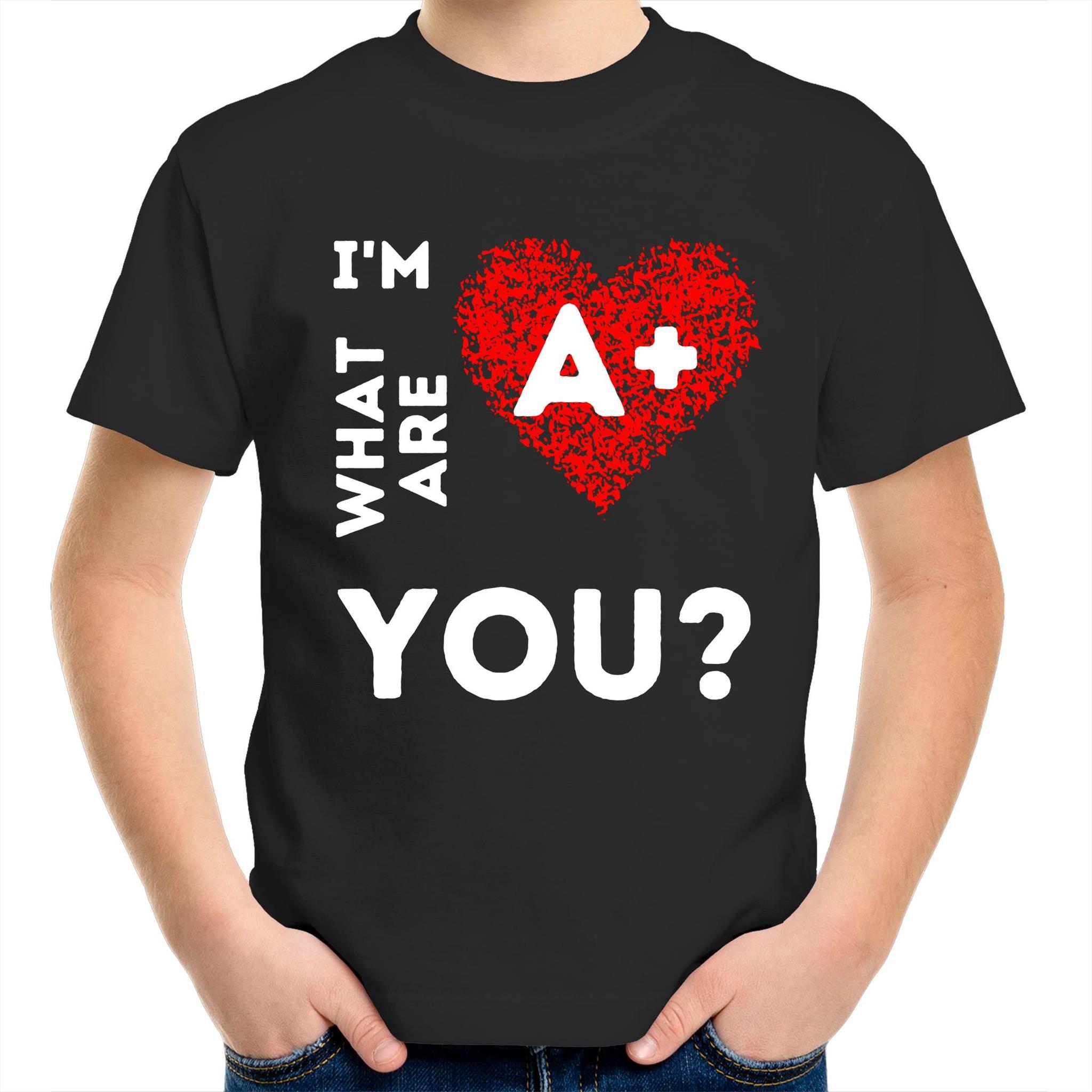 A+ - Kids Youth Crew T-Shirt - Blood Donation Tees