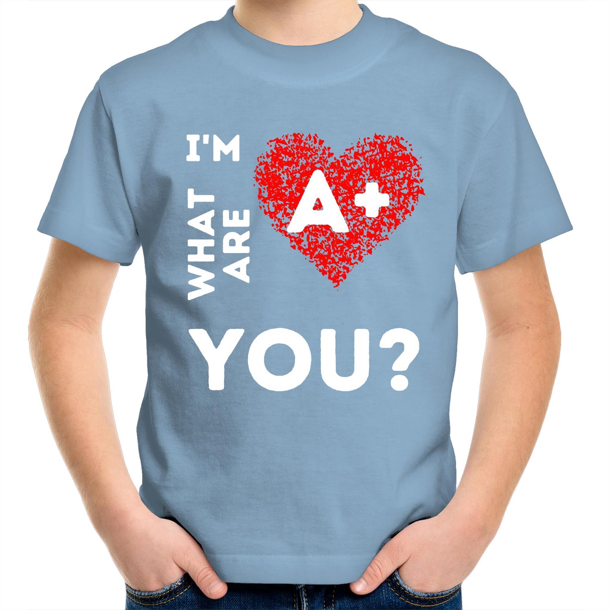 A+ - Kids Youth Crew T-Shirt - Blood Donation Tees