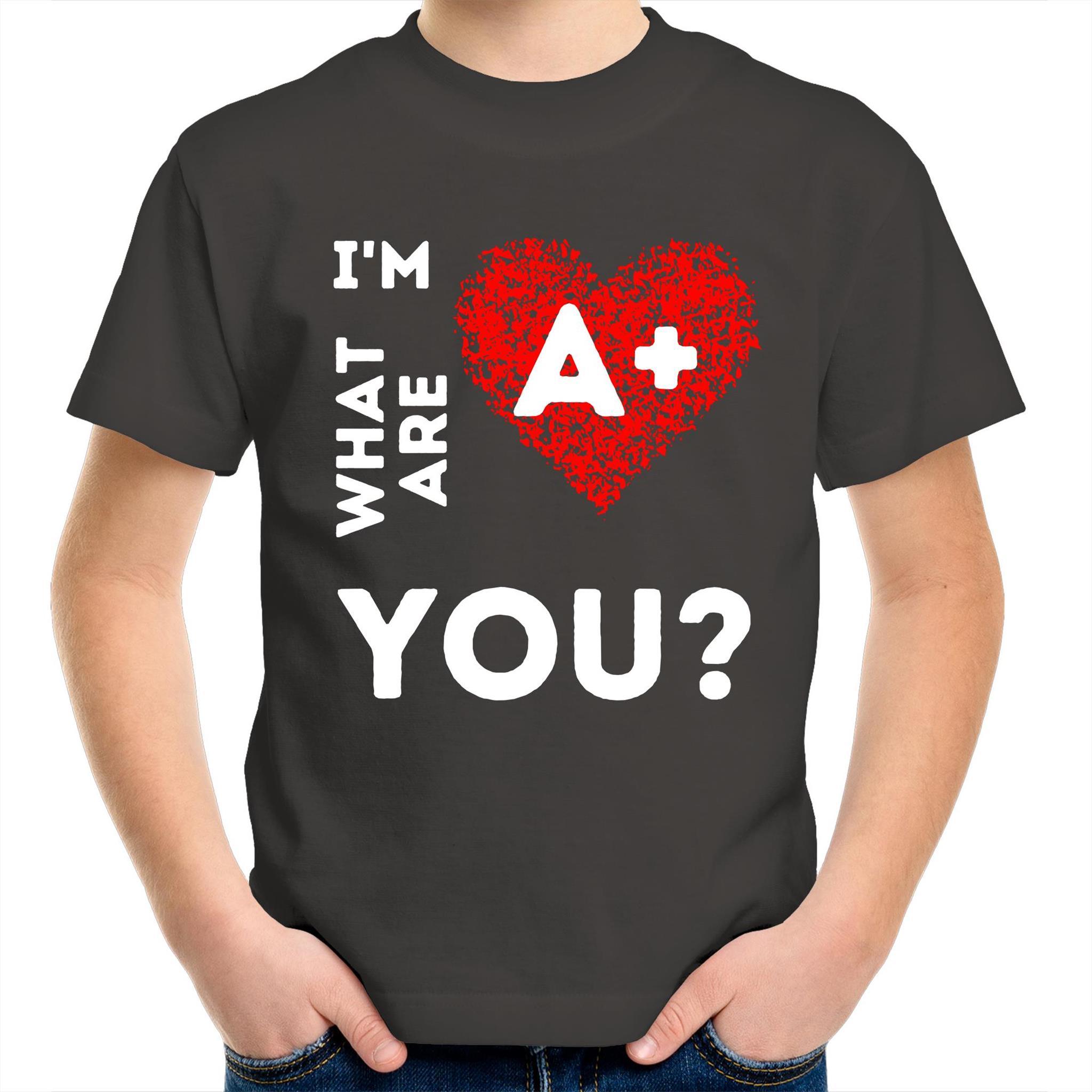 A+ - Kids Youth Crew T-Shirt - Blood Donation Tees
