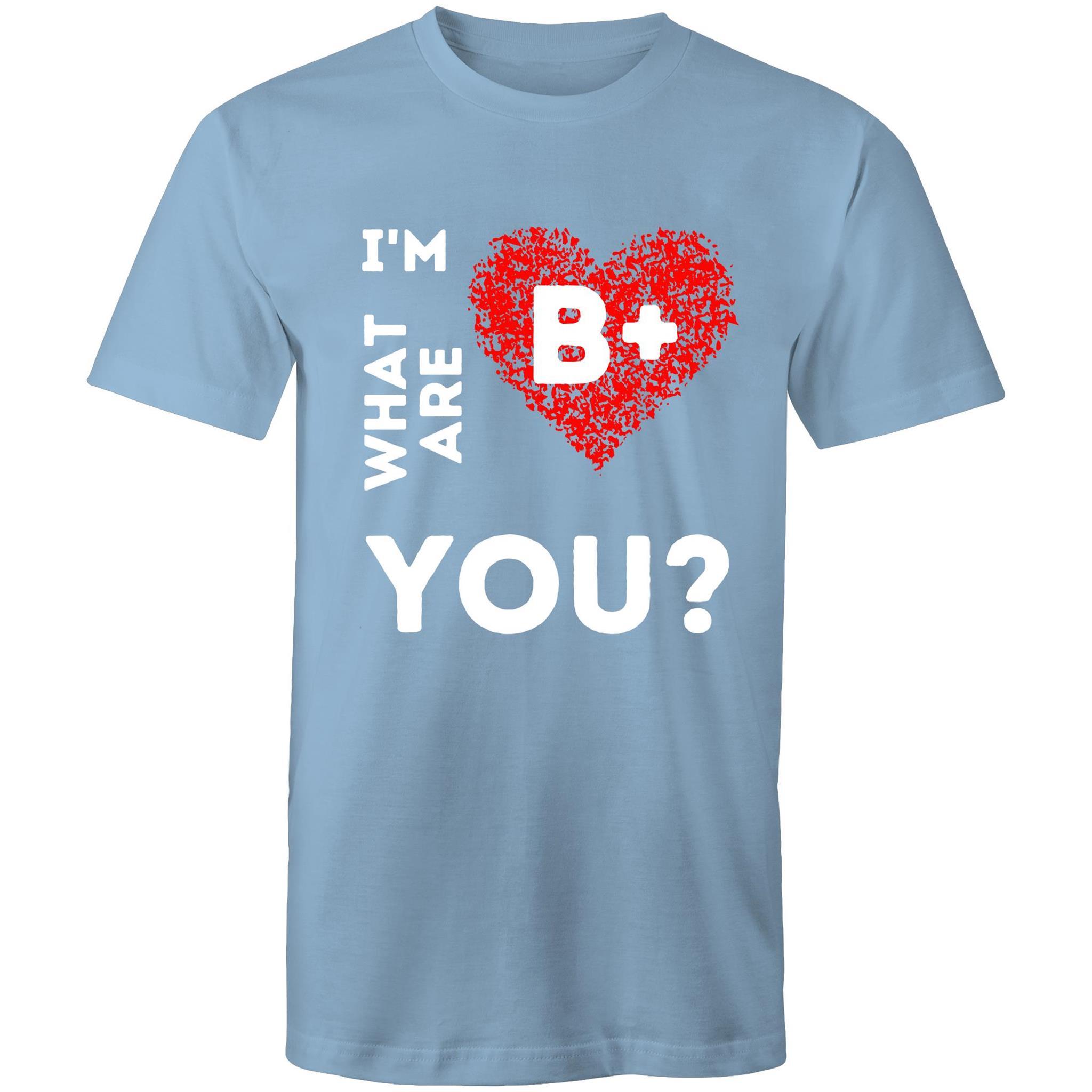 B+ Blood type - Men's T-Shirt - Blood Donation Tees