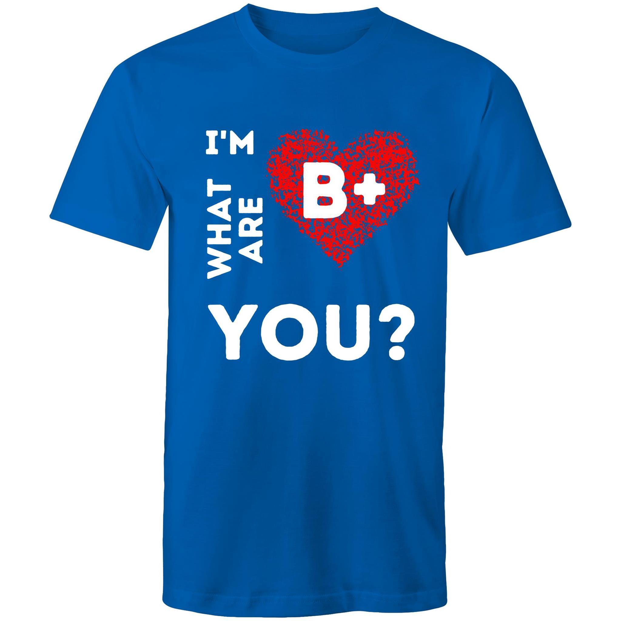 B+ Blood type - Men's T-Shirt - Blood Donation Tees
