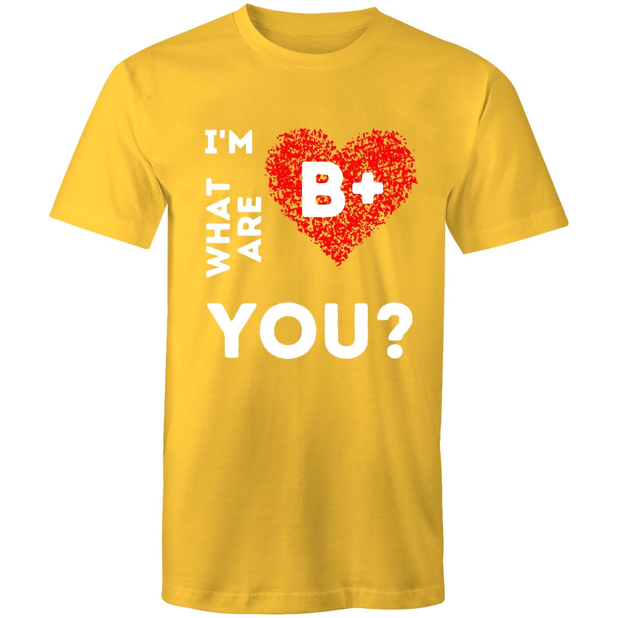 B+ Blood type - Men's T-Shirt - Blood Donation Tees