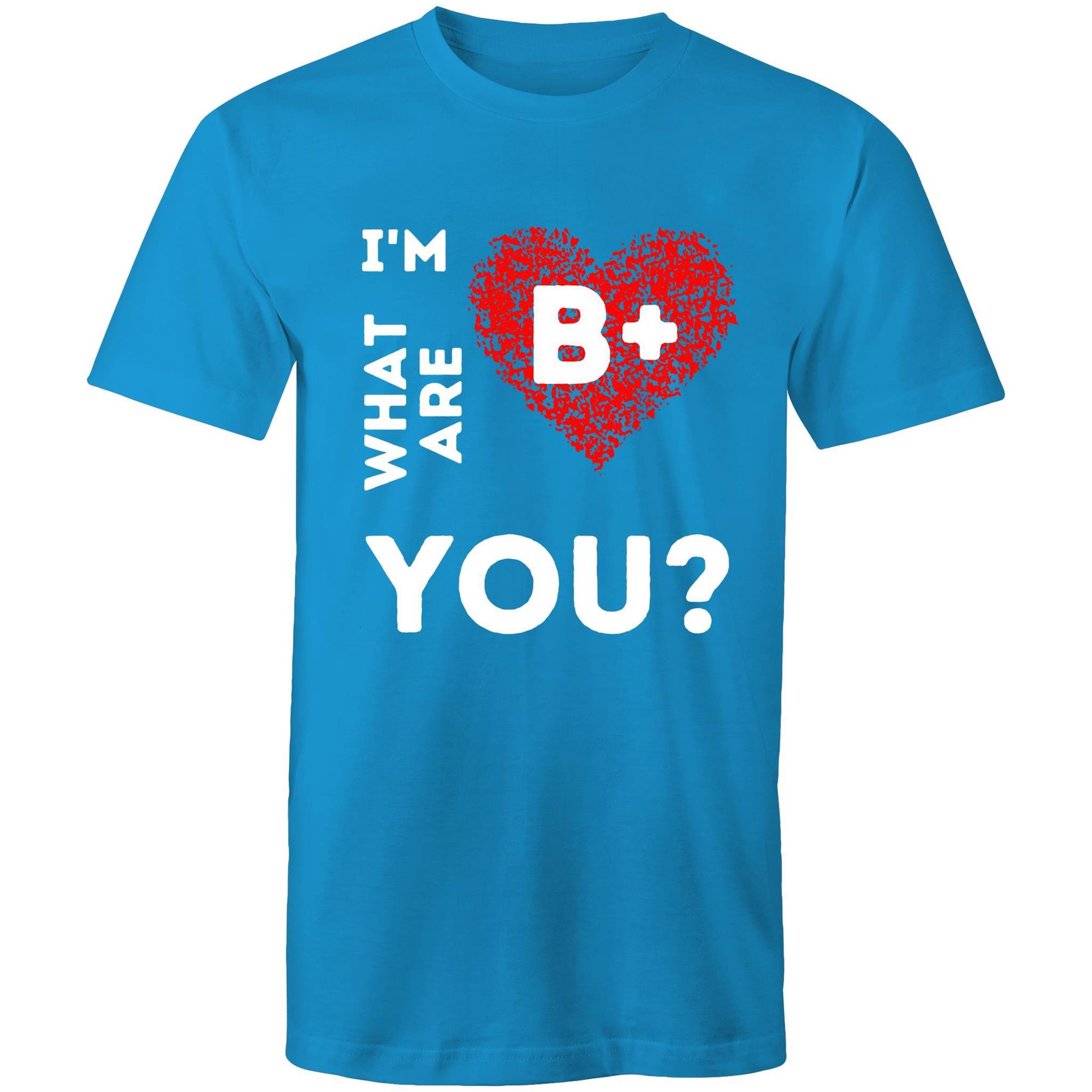 B+ Blood type - Men's T-Shirt - Blood Donation Tees