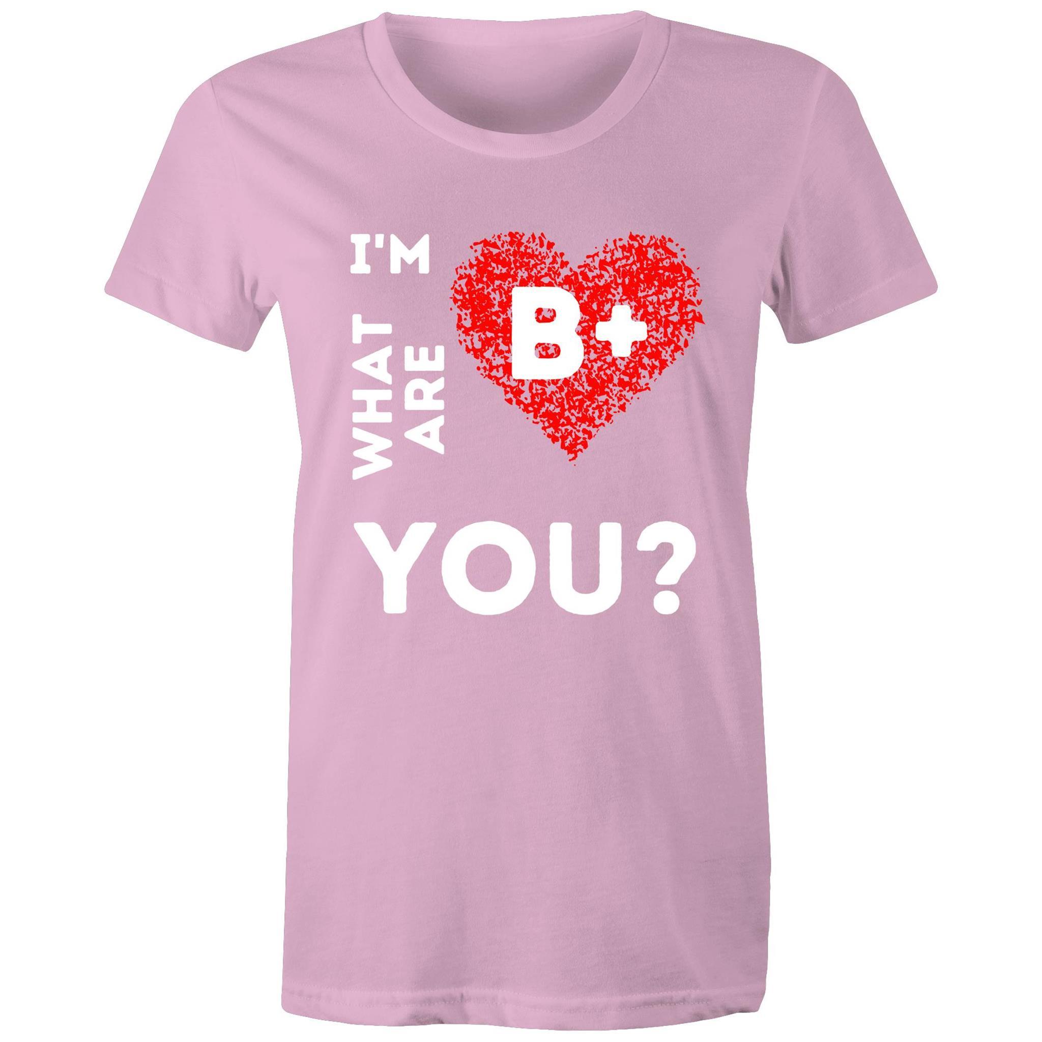 B+ Blood type - Women's Maple Tee - Blood Donation Tees