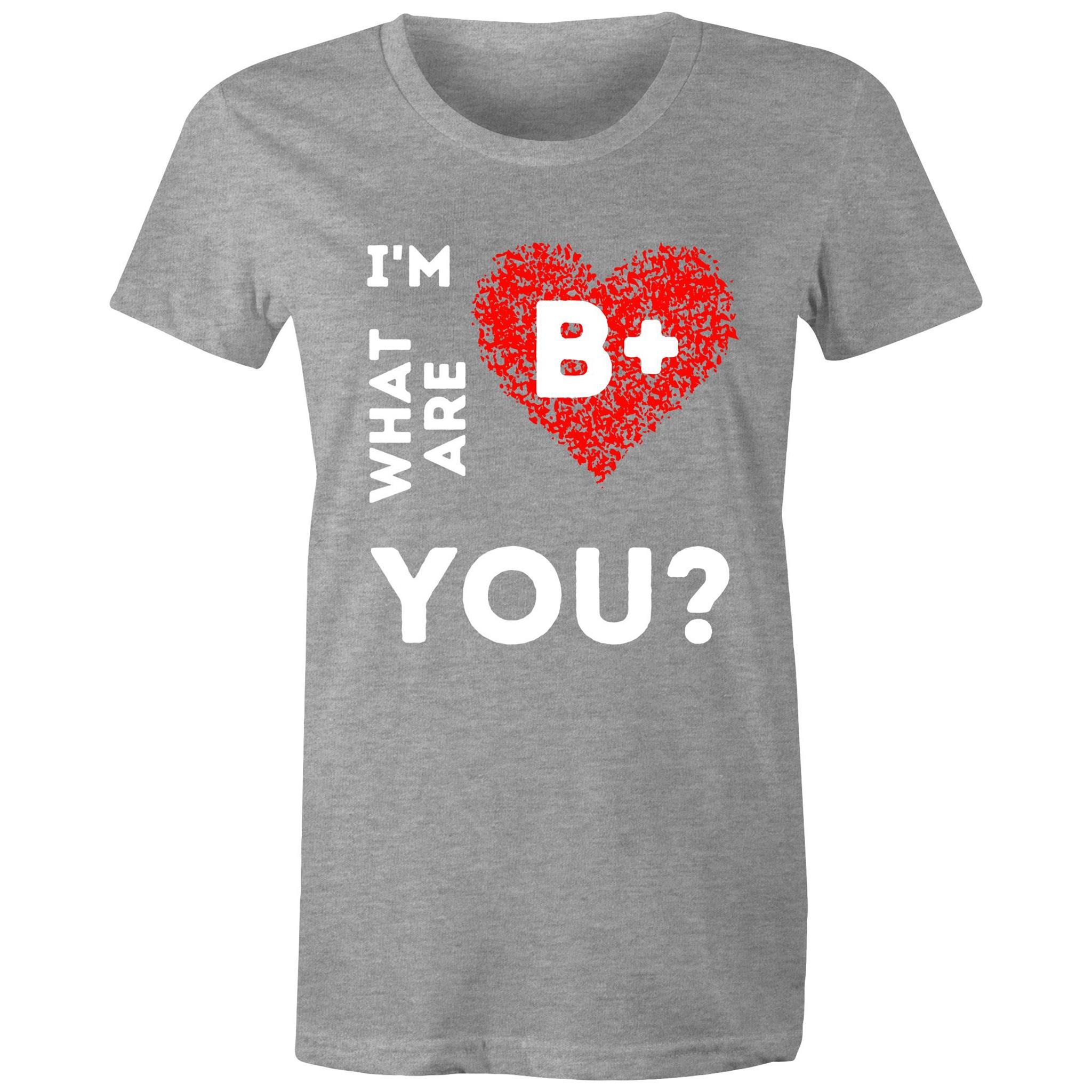 B+ Blood type - Women's Maple Tee - Blood Donation Tees