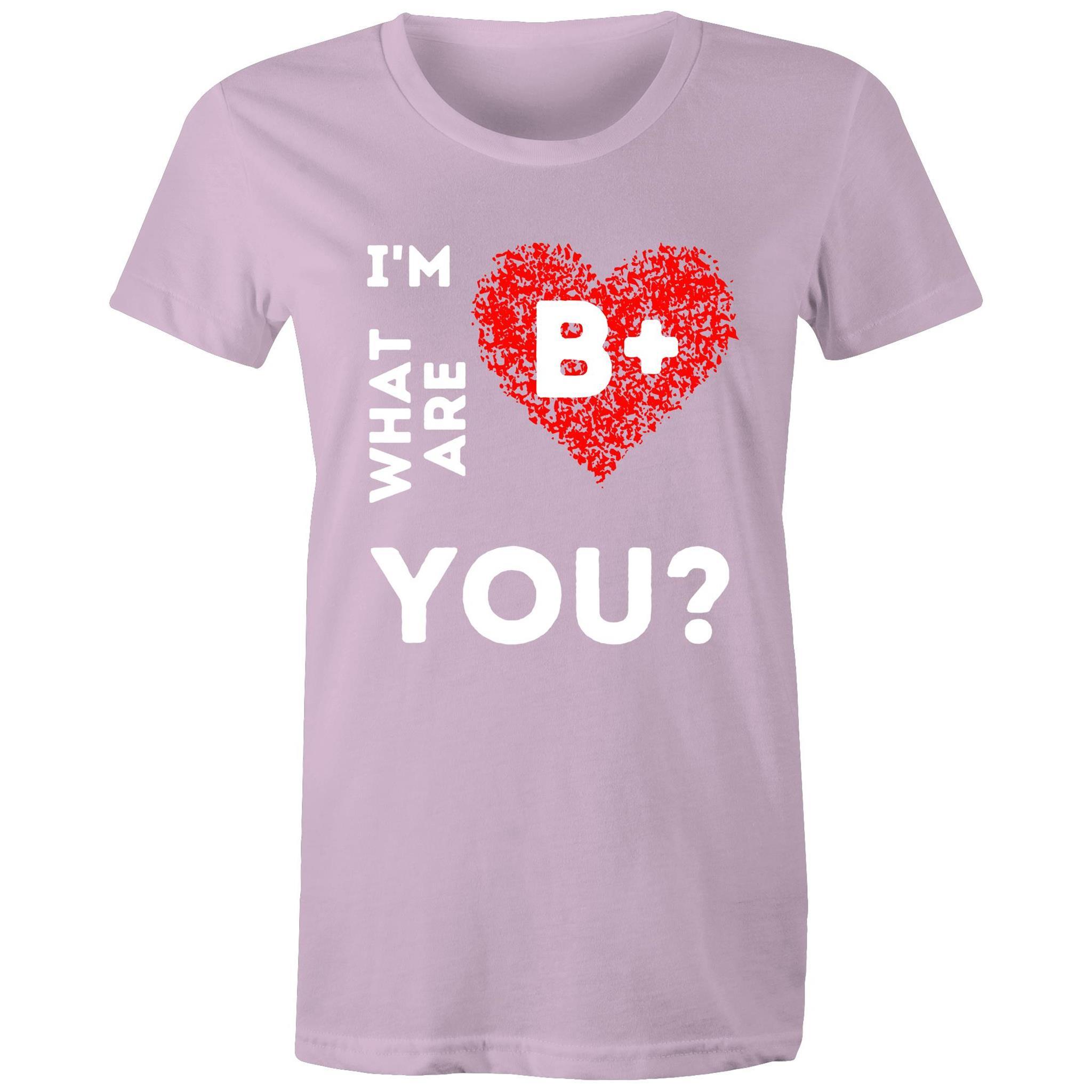 B+ Blood type - Women's Maple Tee - Blood Donation Tees