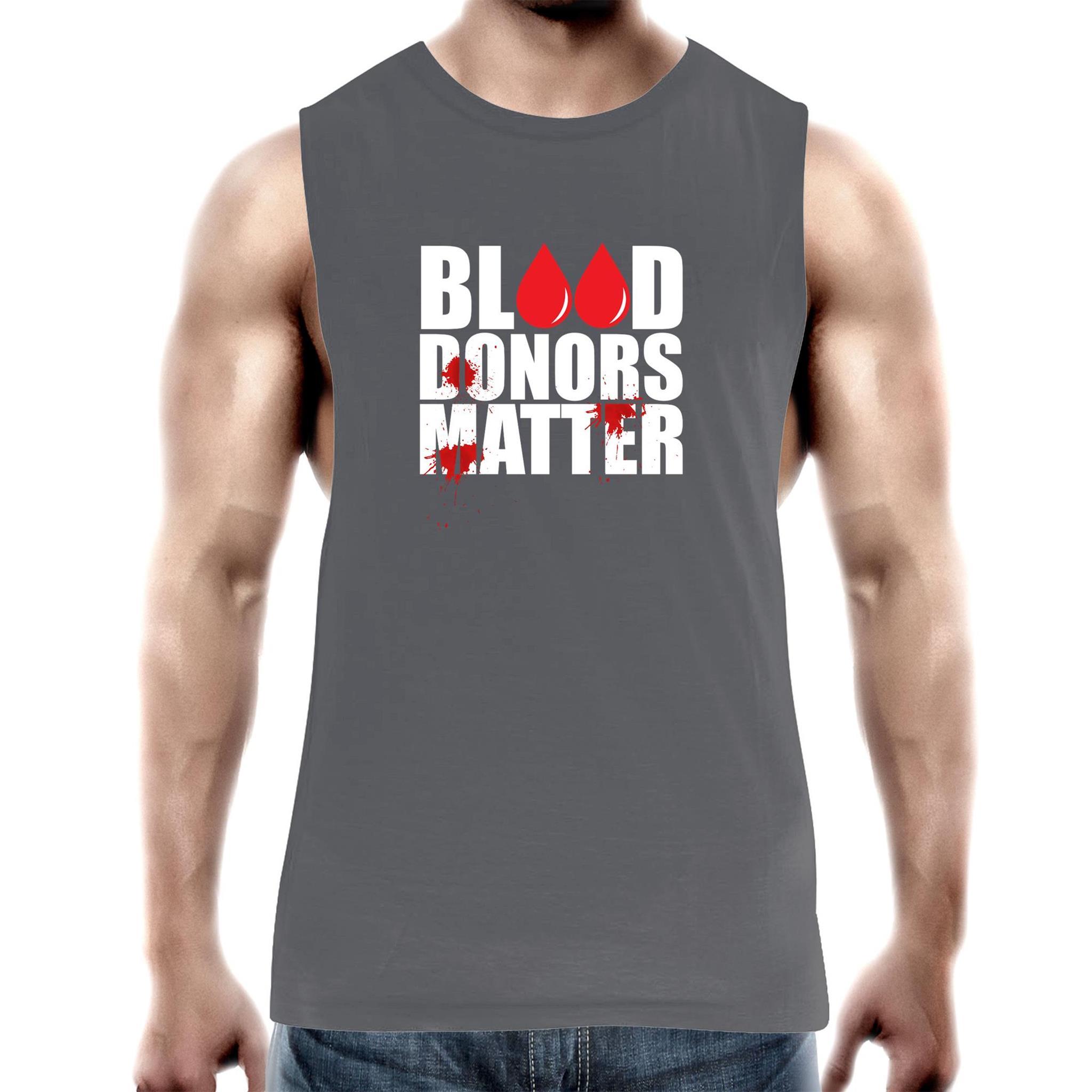 Blood Donors Matter - Men's Tank Top Tee - Blood Donation Tees