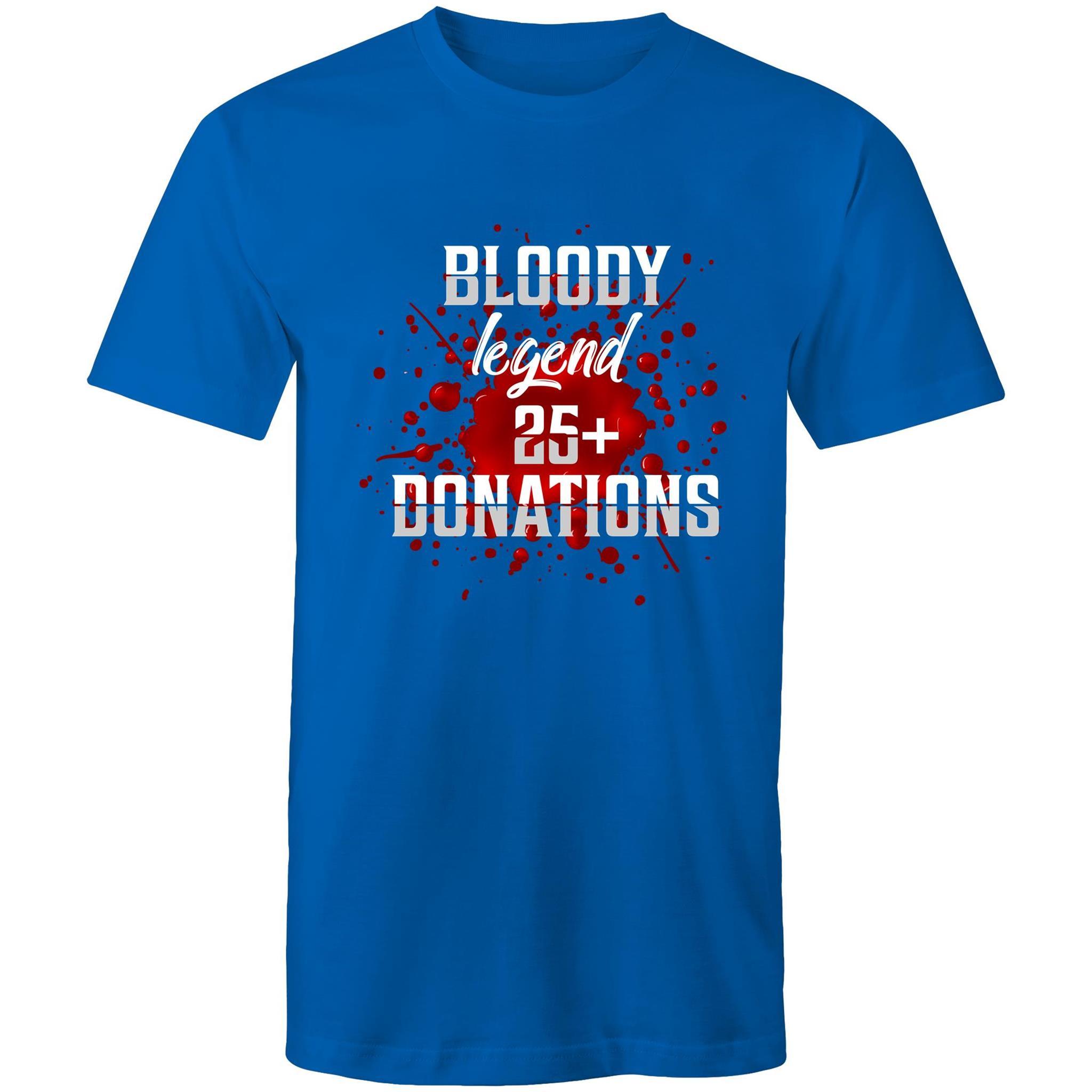 Bloody Legend 25+ Donations - Men's T-Shirt - Blood Donation Tees