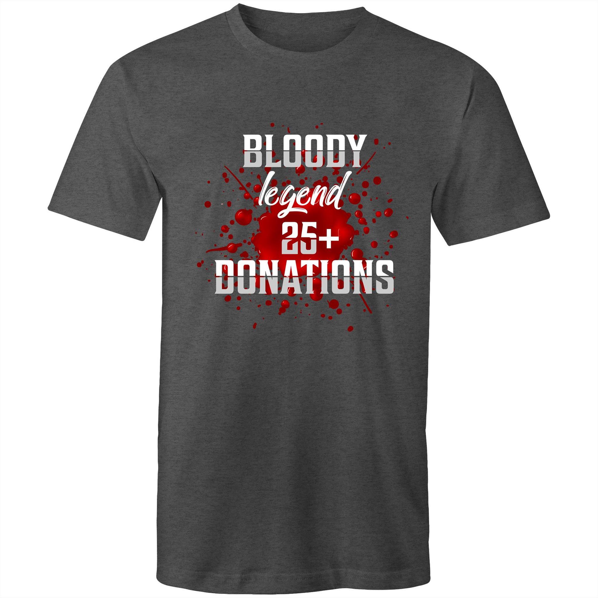 Bloody Legend 25+ Donations - Men's T-Shirt - Blood Donation Tees