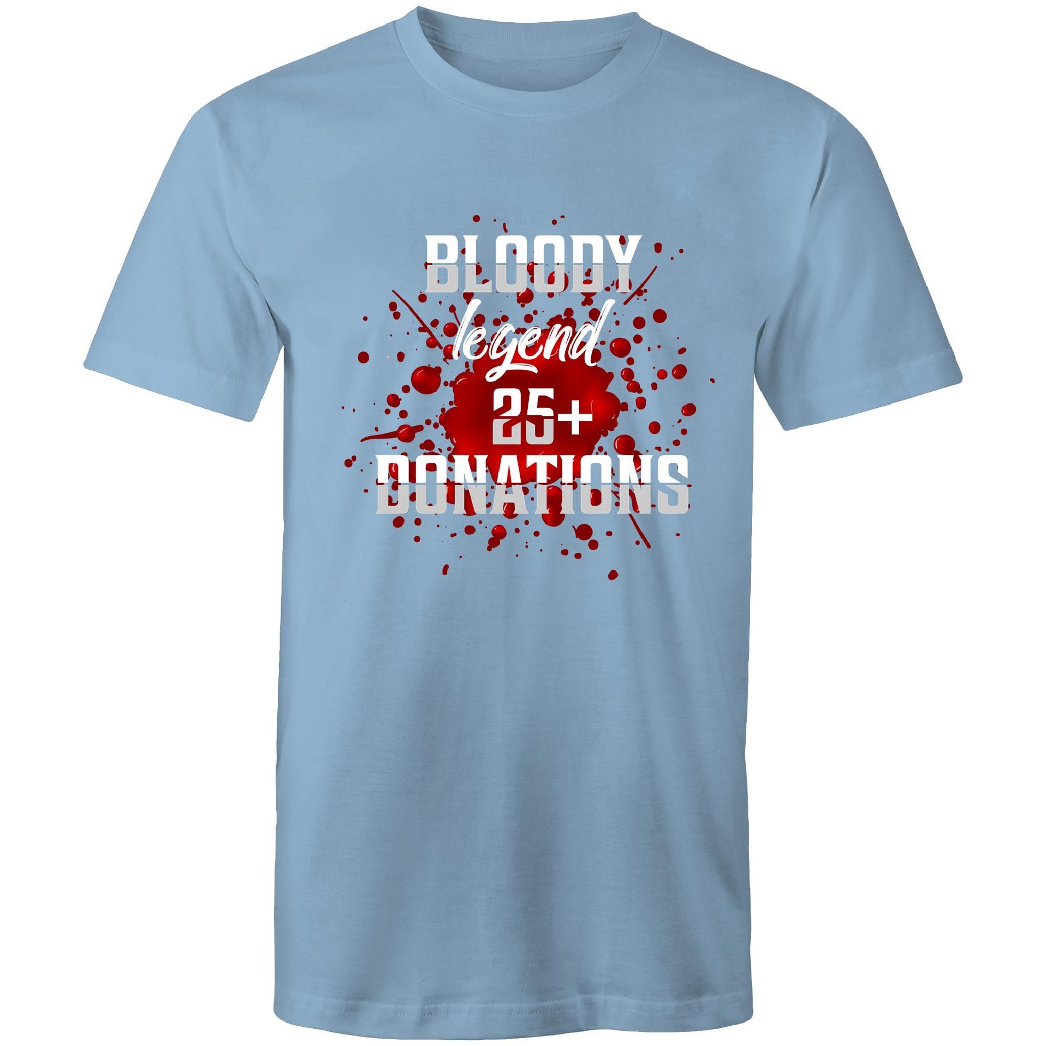 Bloody Legend 25+ Donations - Men's T-Shirt - Blood Donation Tees