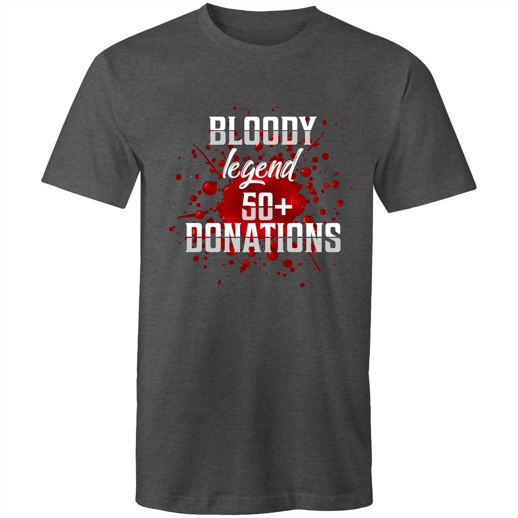 Bloody Legend 50+ Donations - Men's T-Shirt - Blood Donation Tees