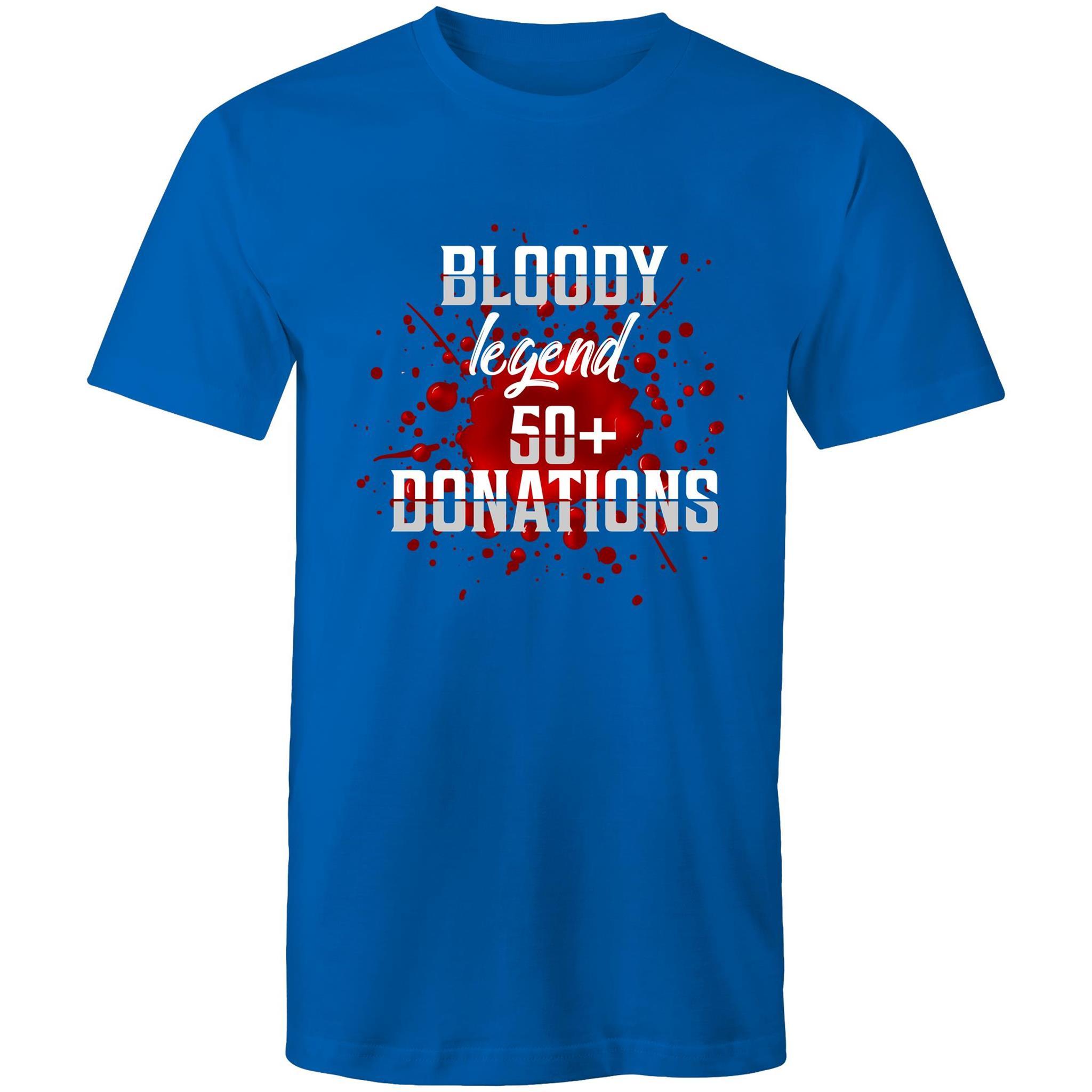 Bloody Legend 50+ Donations - Men's T-Shirt - Blood Donation Tees