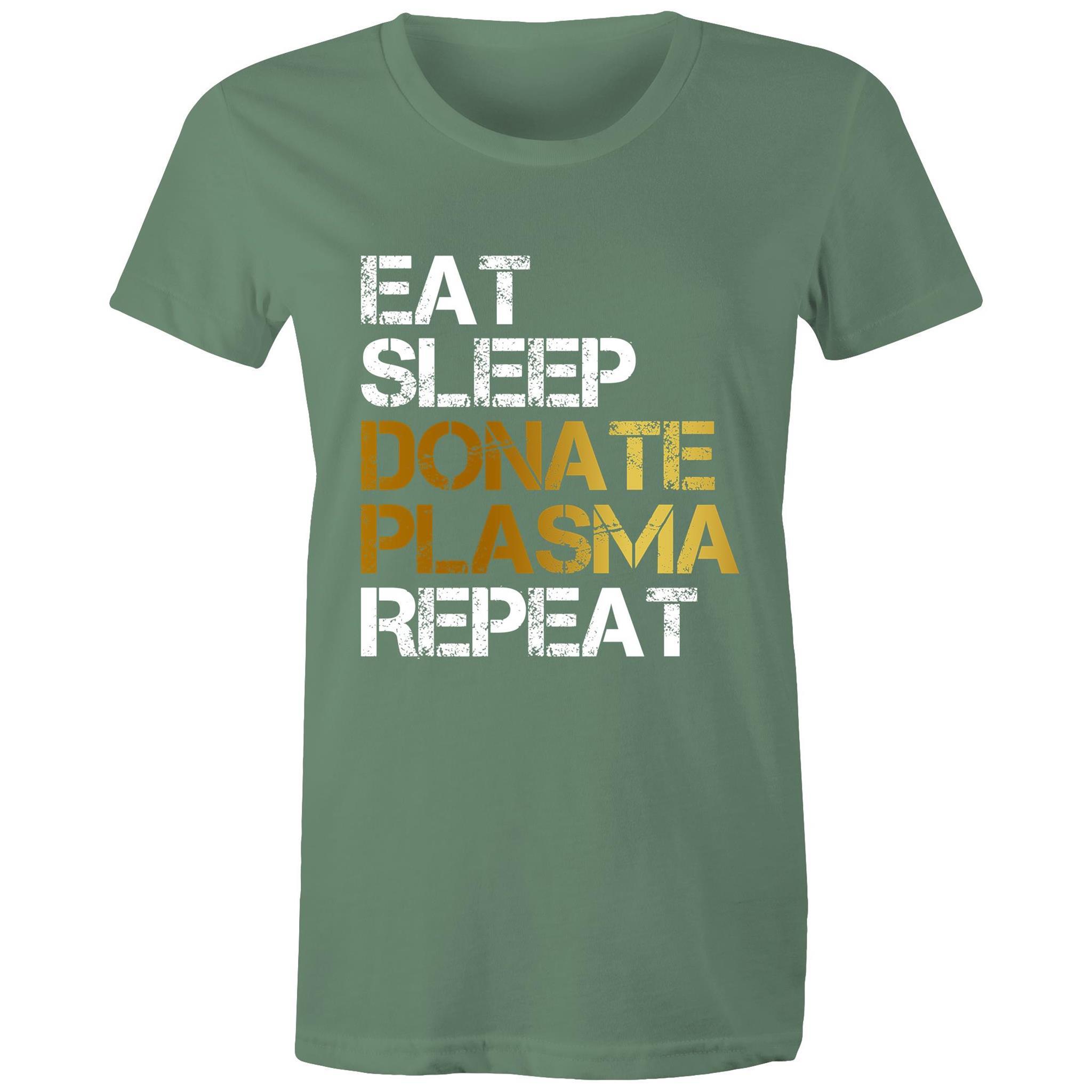 Donate Plasma - Women's Maple Tee - Blood Donation Tees