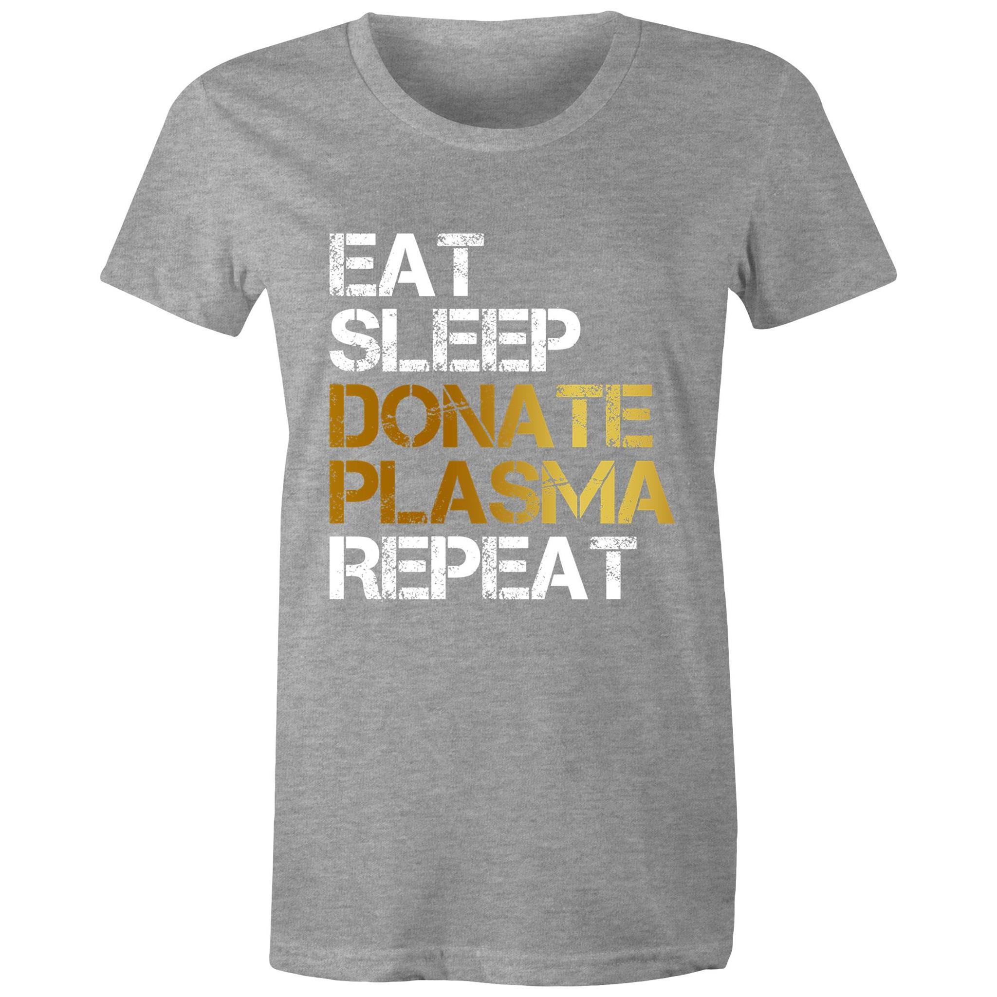 Donate Plasma - Women's Maple Tee - Blood Donation Tees