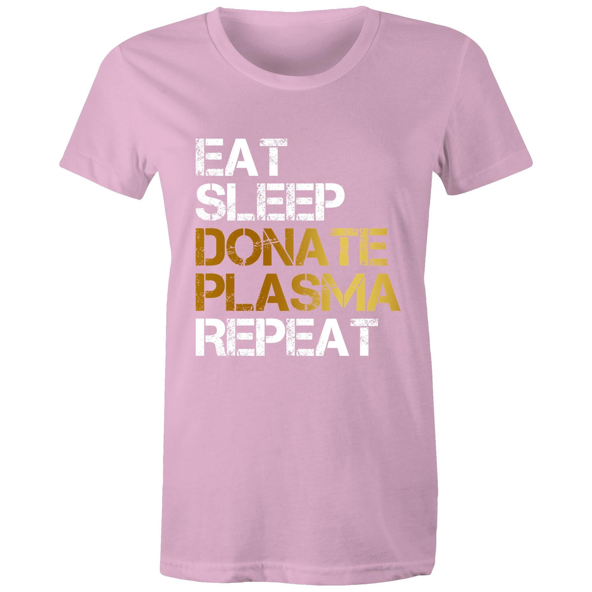 Donate Plasma - Women's Maple Tee - Blood Donation Tees