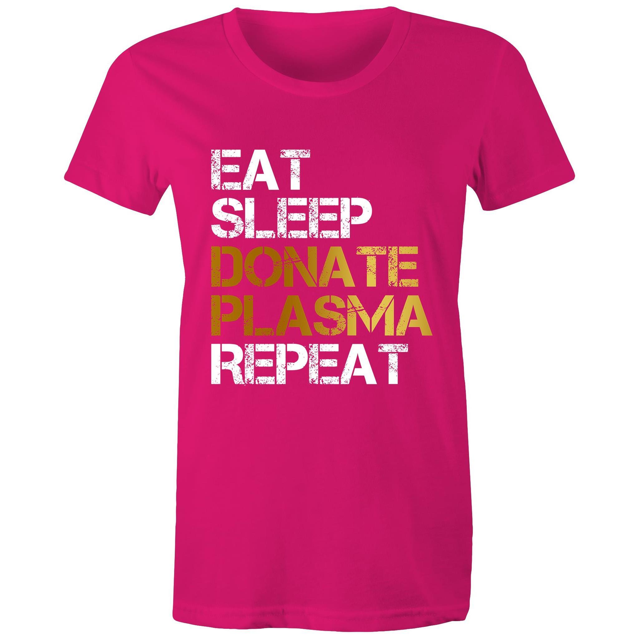Donate Plasma - Women's Maple Tee - Blood Donation Tees