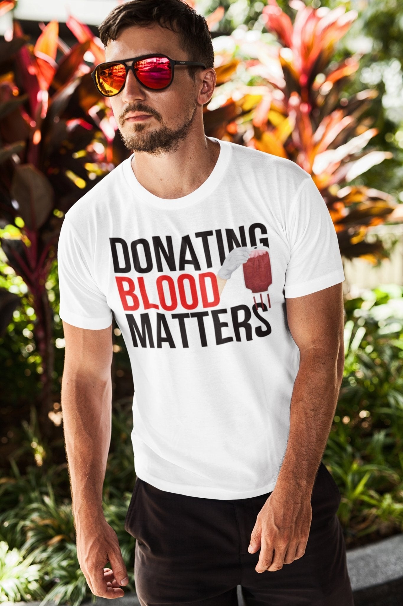 Donating Blood Matters - Men's T-Shirt - Blood Donation Tees