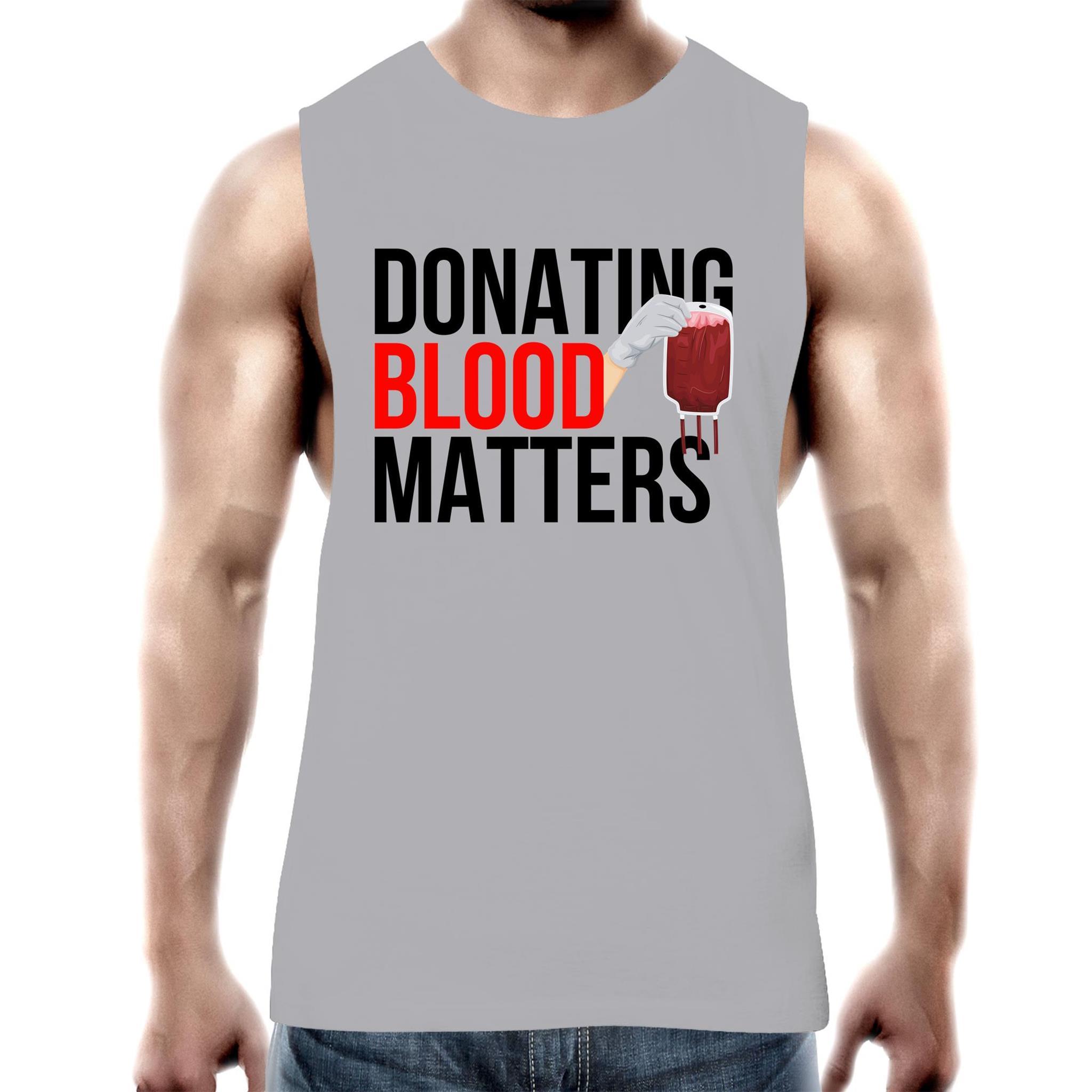 Donating Blood Matters - Men's Tank Top Tee - Blood Donation Tees