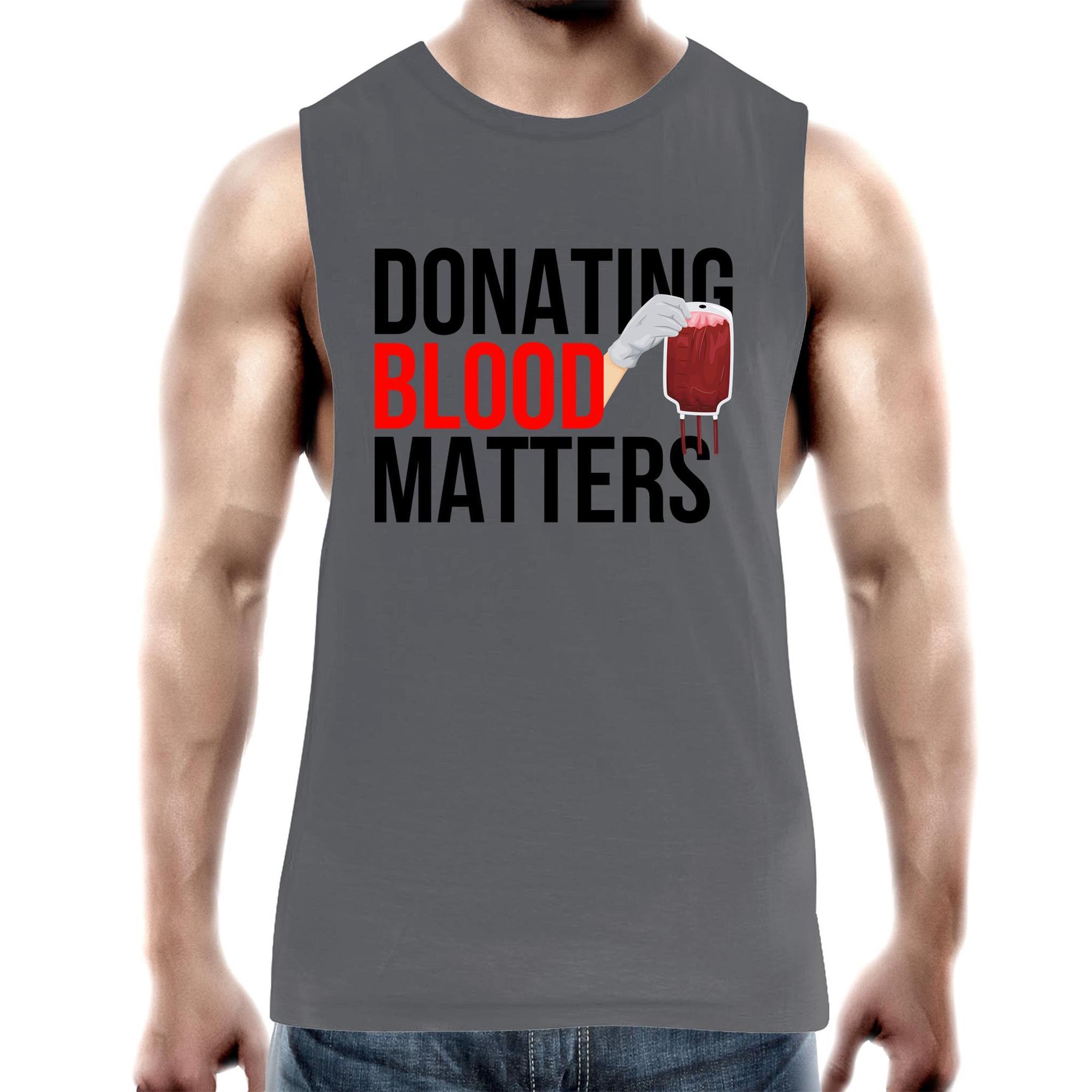 Donating Blood Matters - Men's Tank Top Tee - Blood Donation Tees