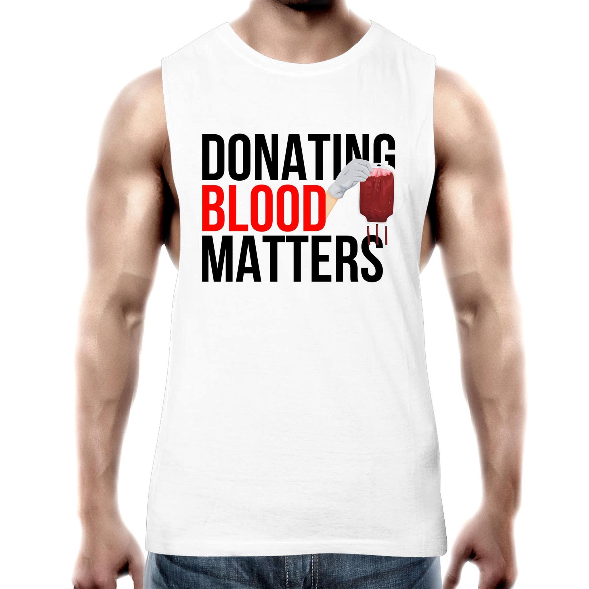 Donating Blood Matters - Men's Tank Top Tee - Blood Donation Tees