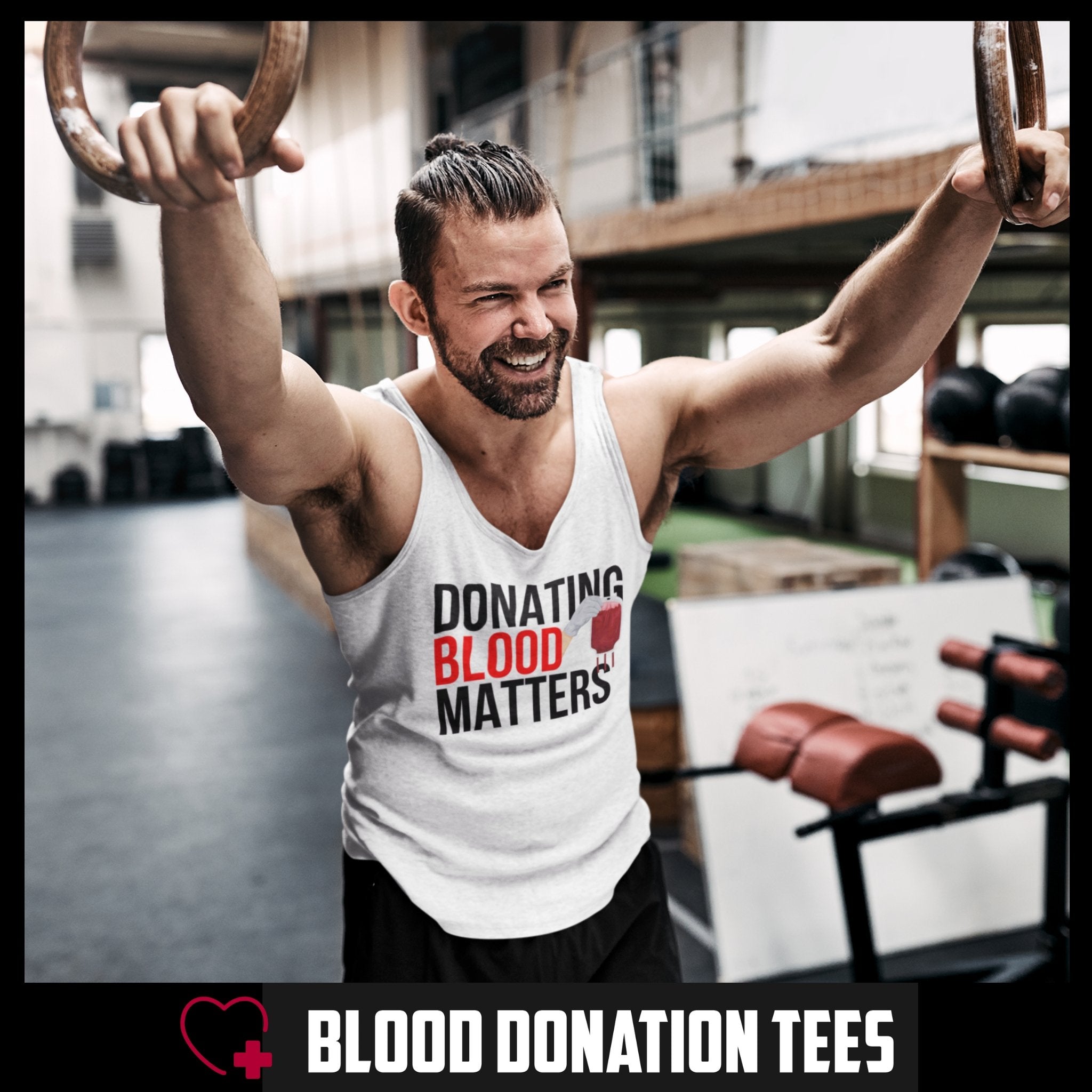 Donating Blood Matters - Men's Tank Top Tee - Blood Donation Tees