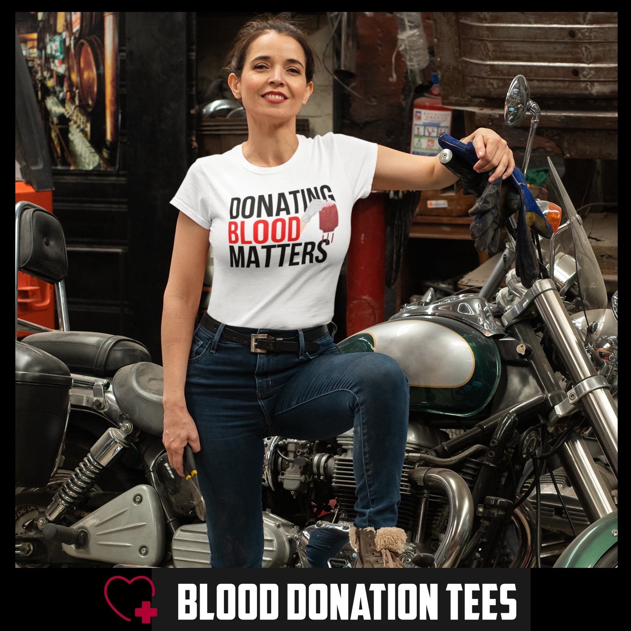 Donating Blood Matters - Women's Maple Organic Tee - Blood Donation Tees
