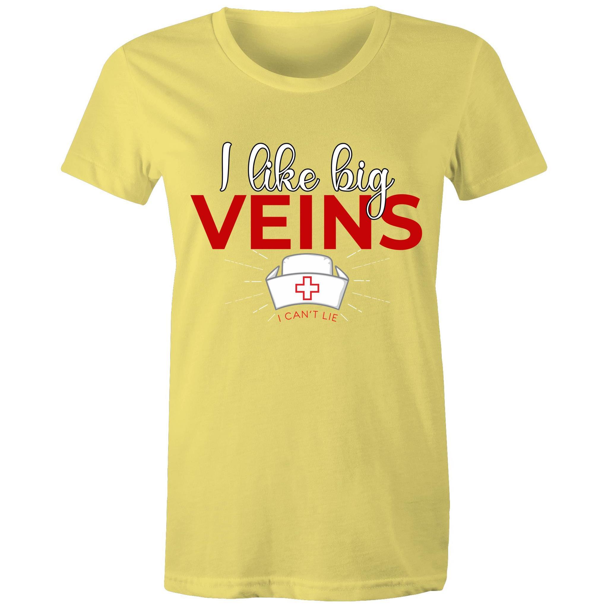 I like Big Veins - Women's Maple Tee - Blood Donation Tees