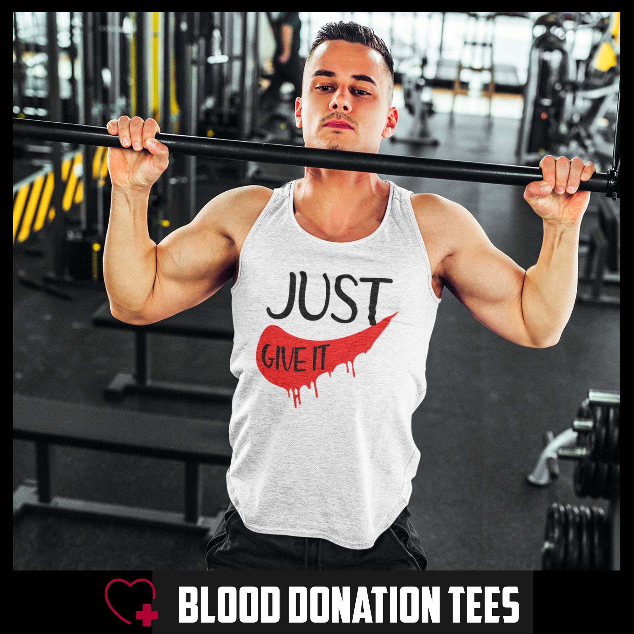 Just Give it - Men's Singlet - Blood Donation Tees
