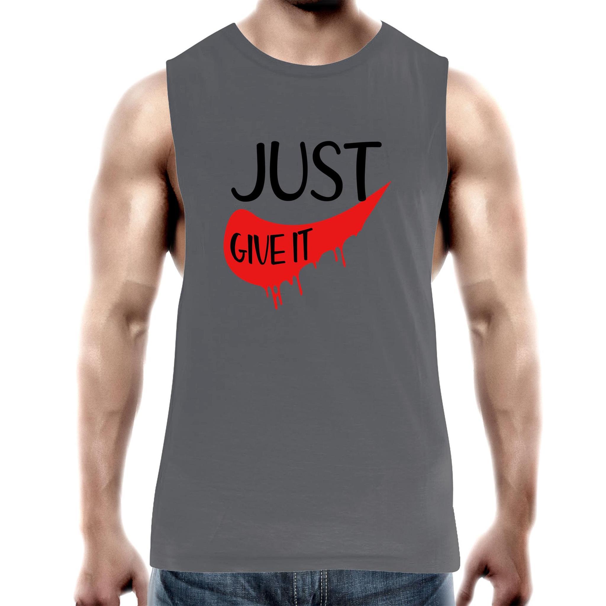 Just Give it - Men's Singlet - Blood Donation Tees