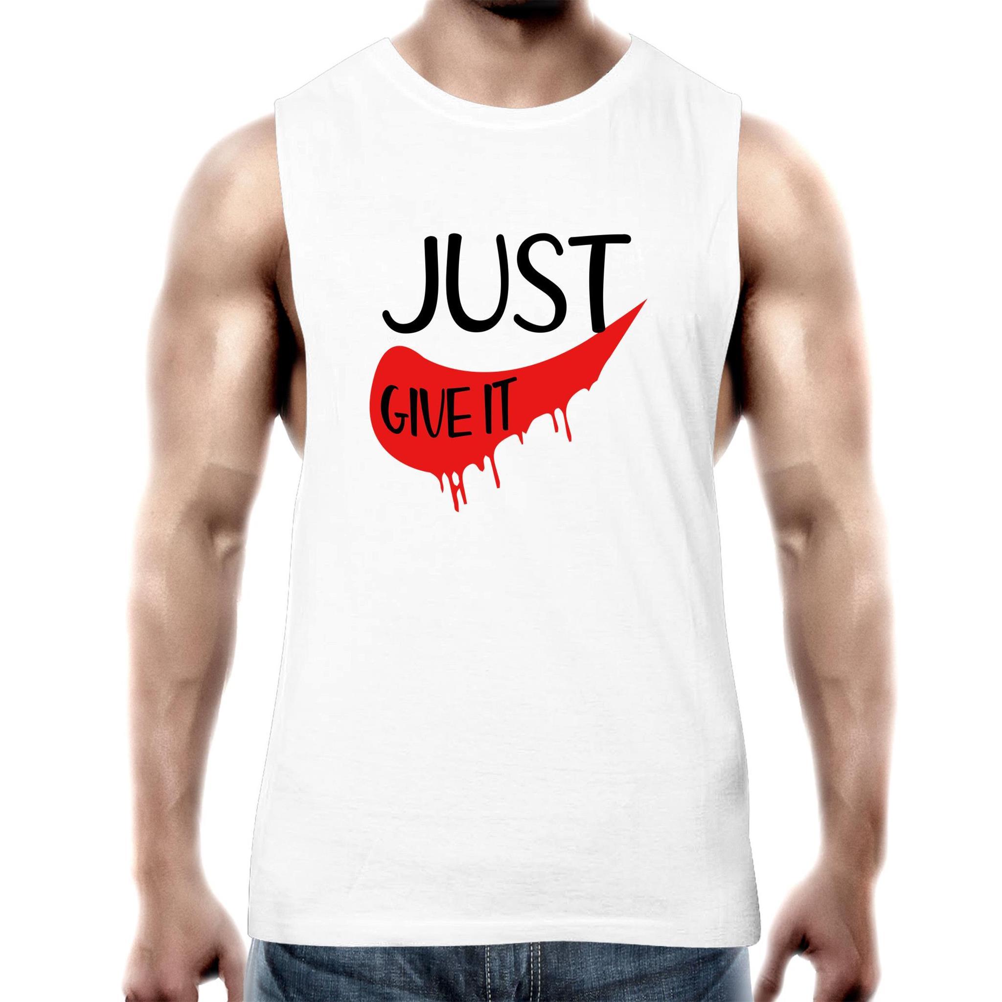 Just Give it - Men's Singlet - Blood Donation Tees