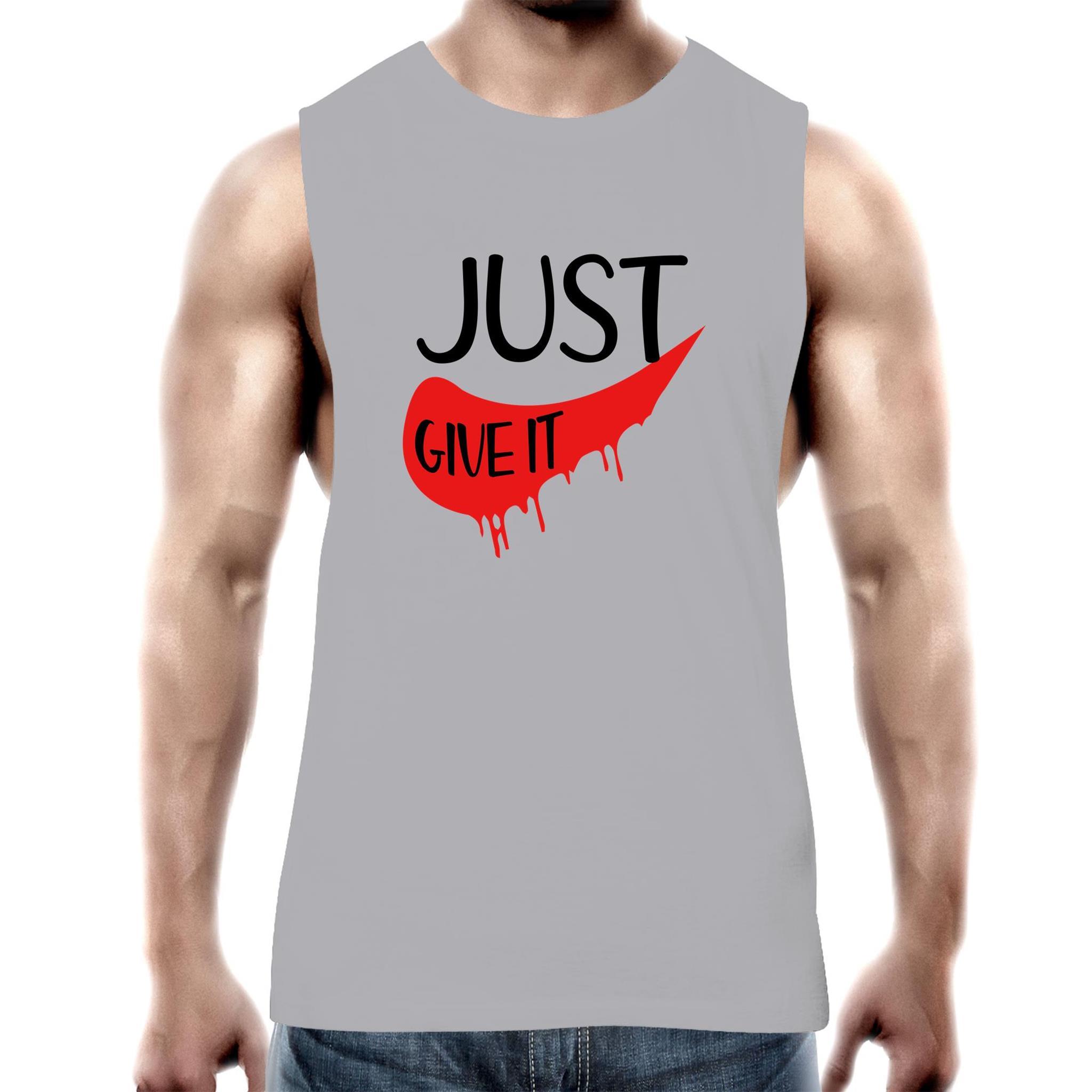 Just Give it - Men's Singlet - Blood Donation Tees