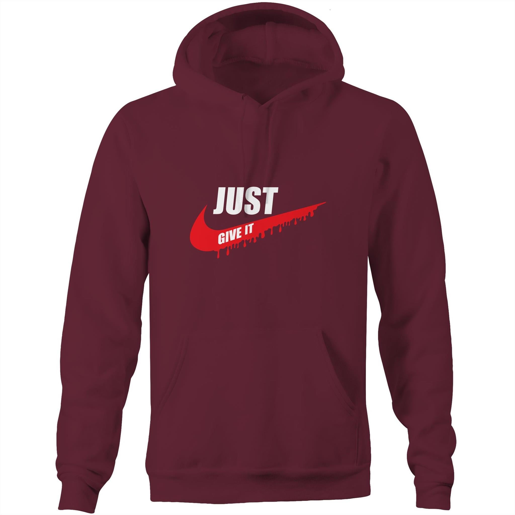 Just Give It - Pocket Hoodie Sweatshirt - Blood Donation Tees