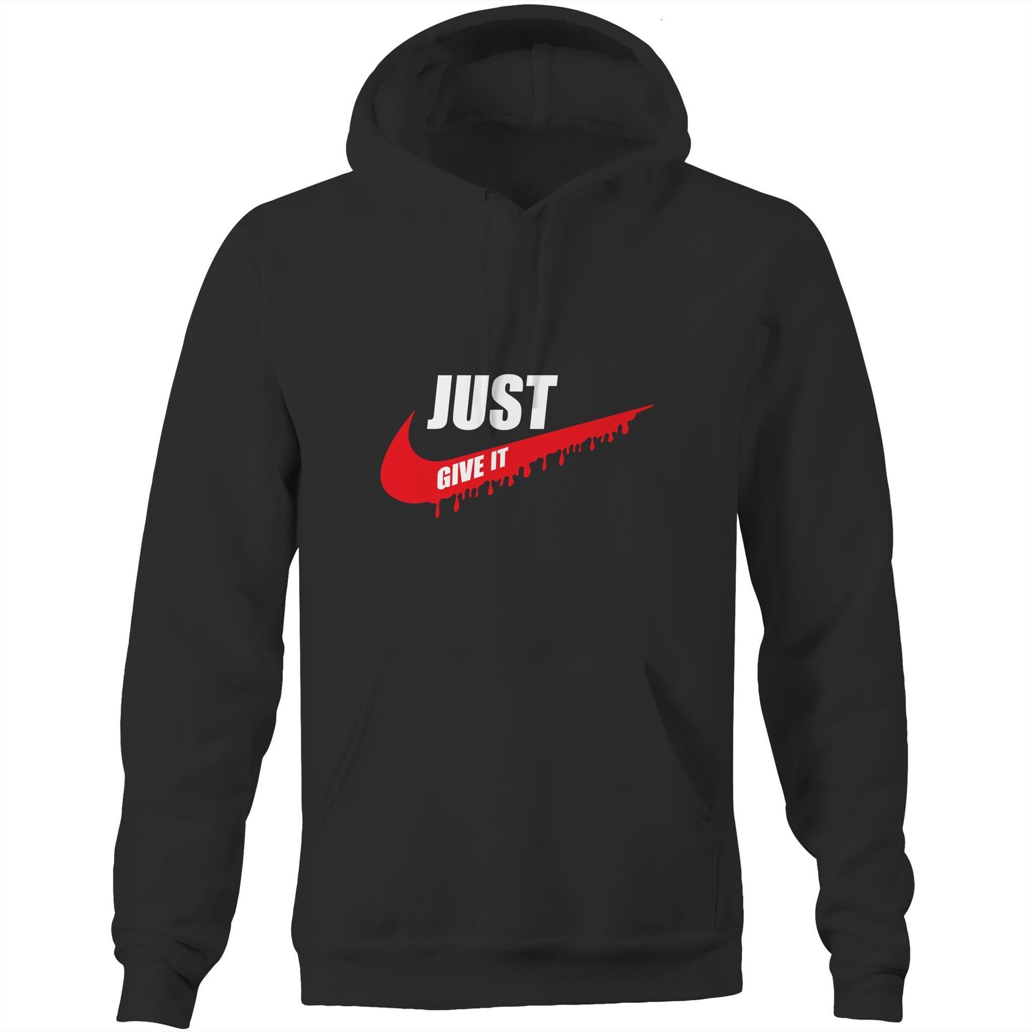Just Give It - Pocket Hoodie Sweatshirt - Blood Donation Tees