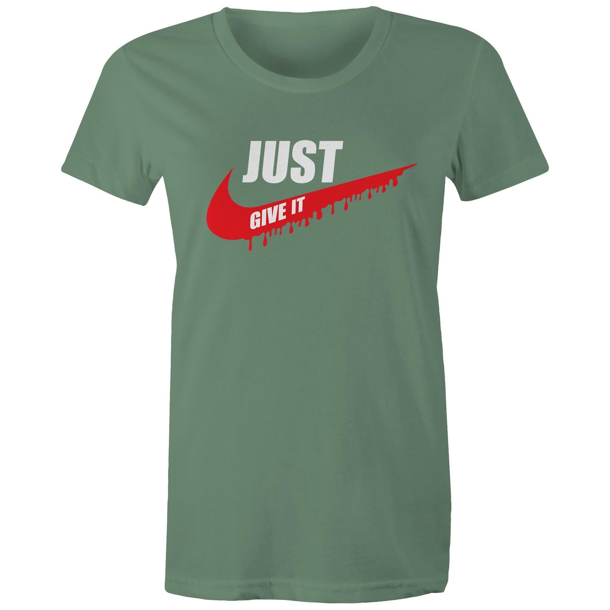 Just Give It - Women's Maple Tee - Blood Donation Tees