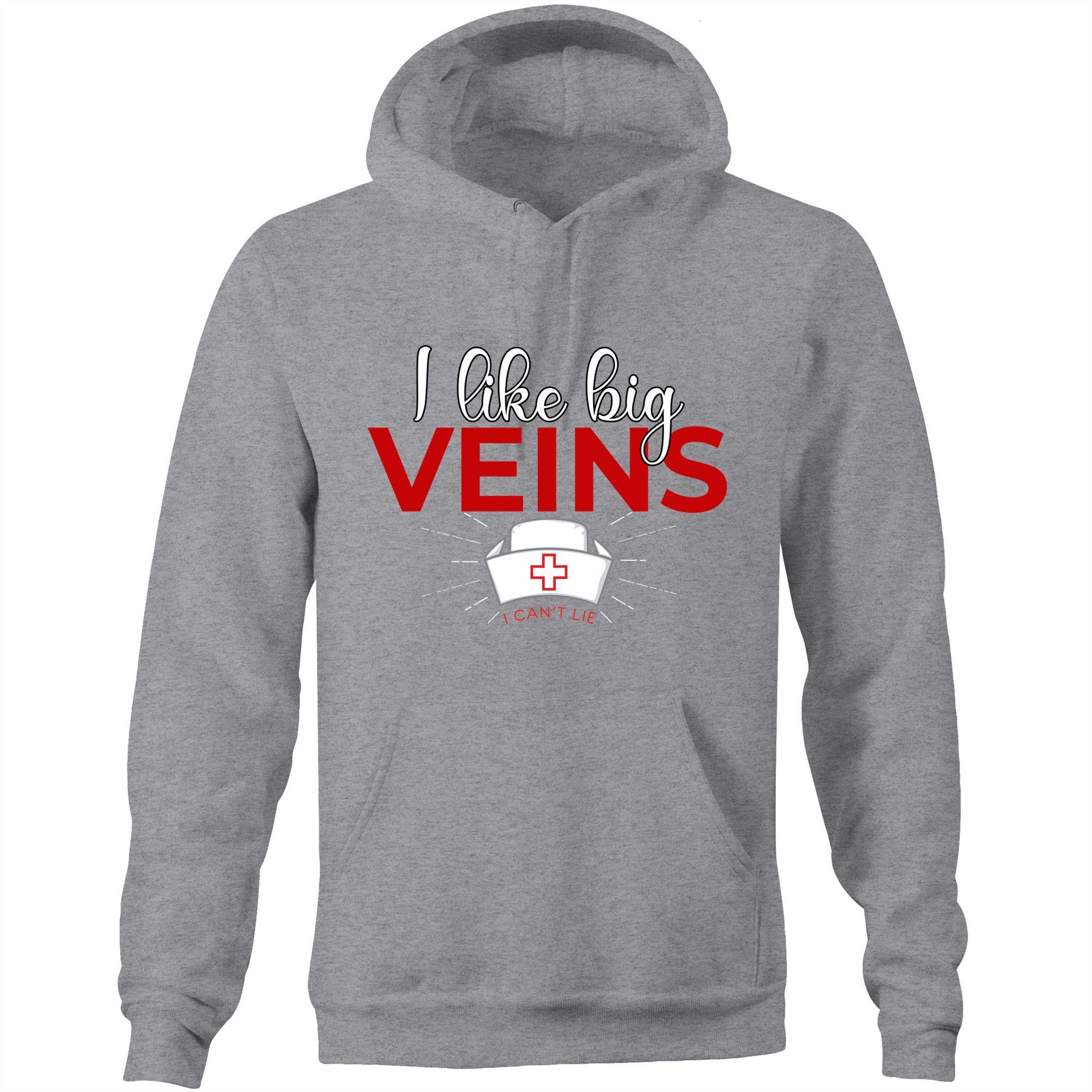 l like big Veins - Pocket Hoodie - Blood Donation Tees