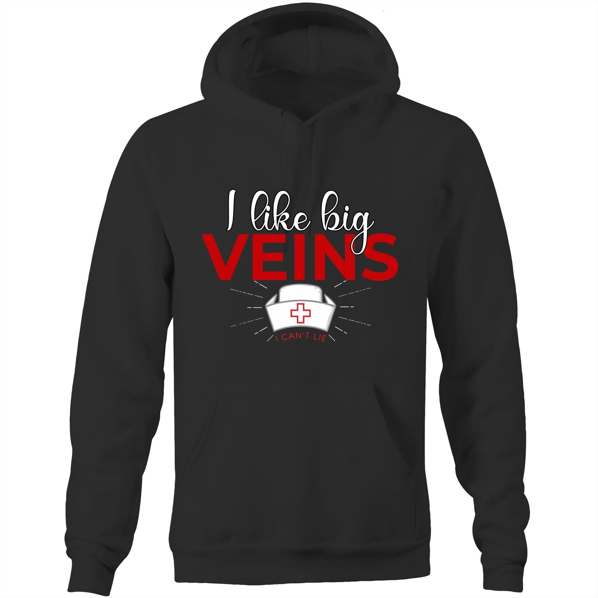 l like big Veins - Pocket Hoodie - Blood Donation Tees