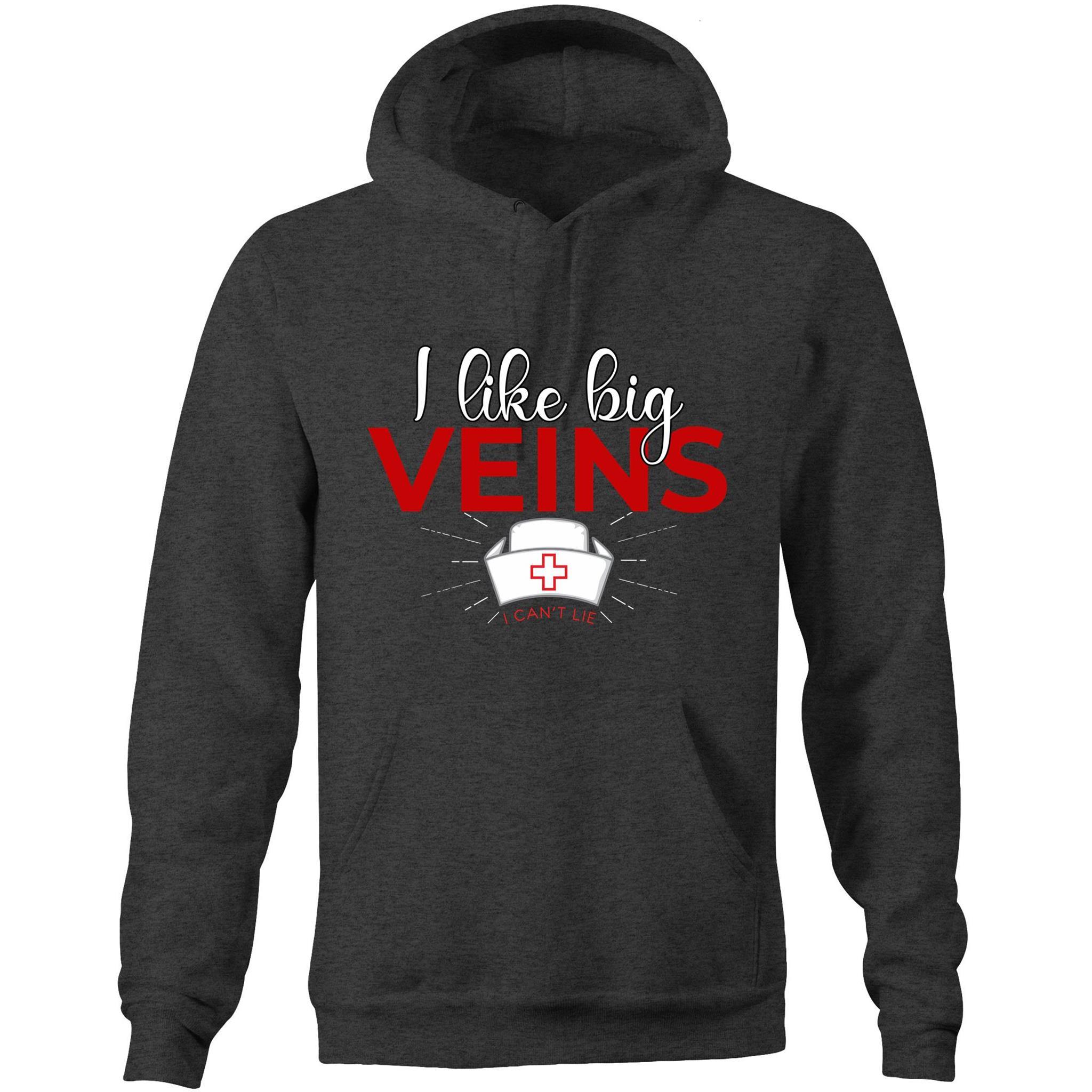 l like big Veins - Pocket Hoodie - Blood Donation Tees