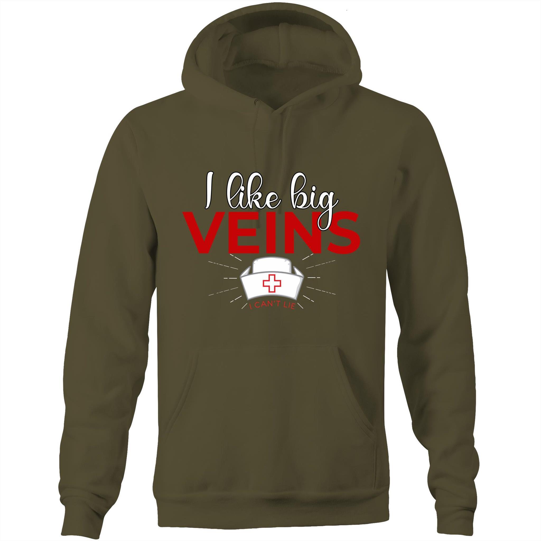 l like big Veins - Pocket Hoodie - Blood Donation Tees