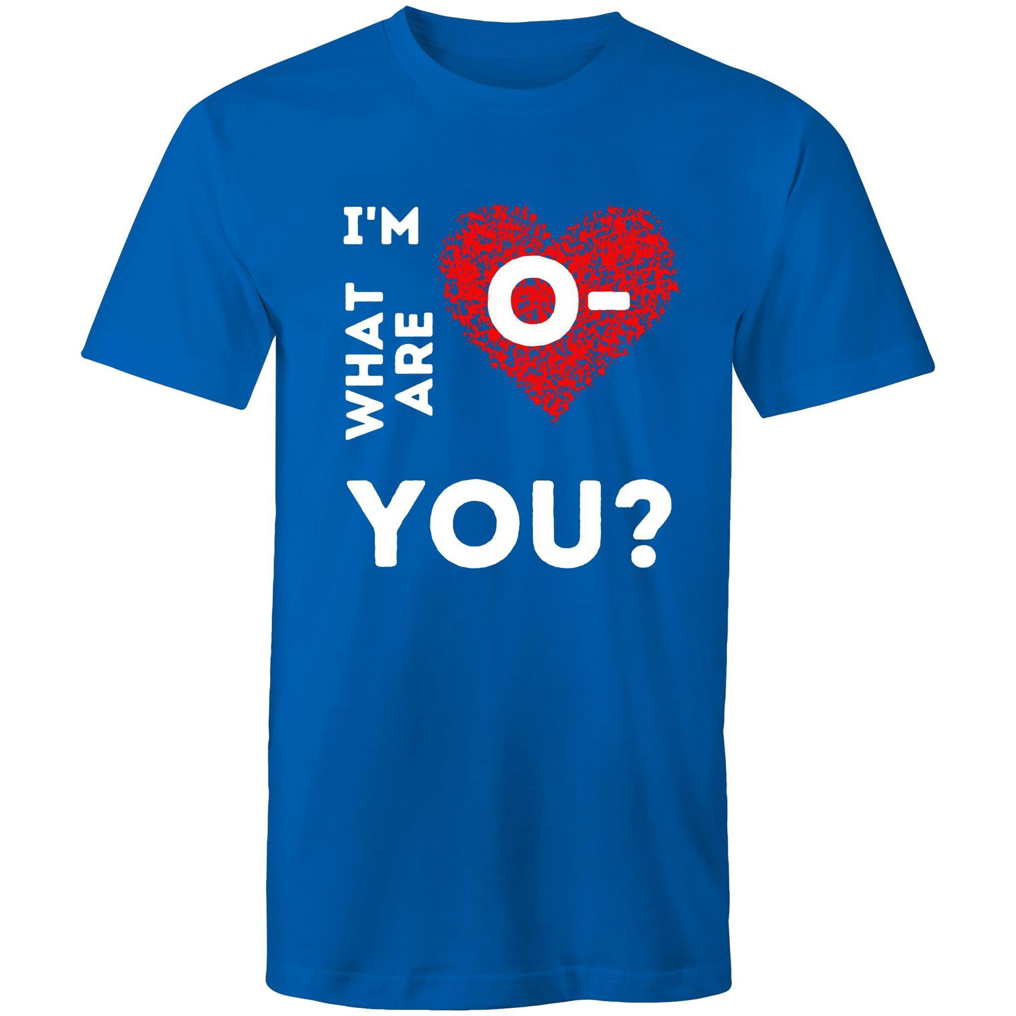 O- Blood type - Men's T-Shirt - Blood Donation Tees