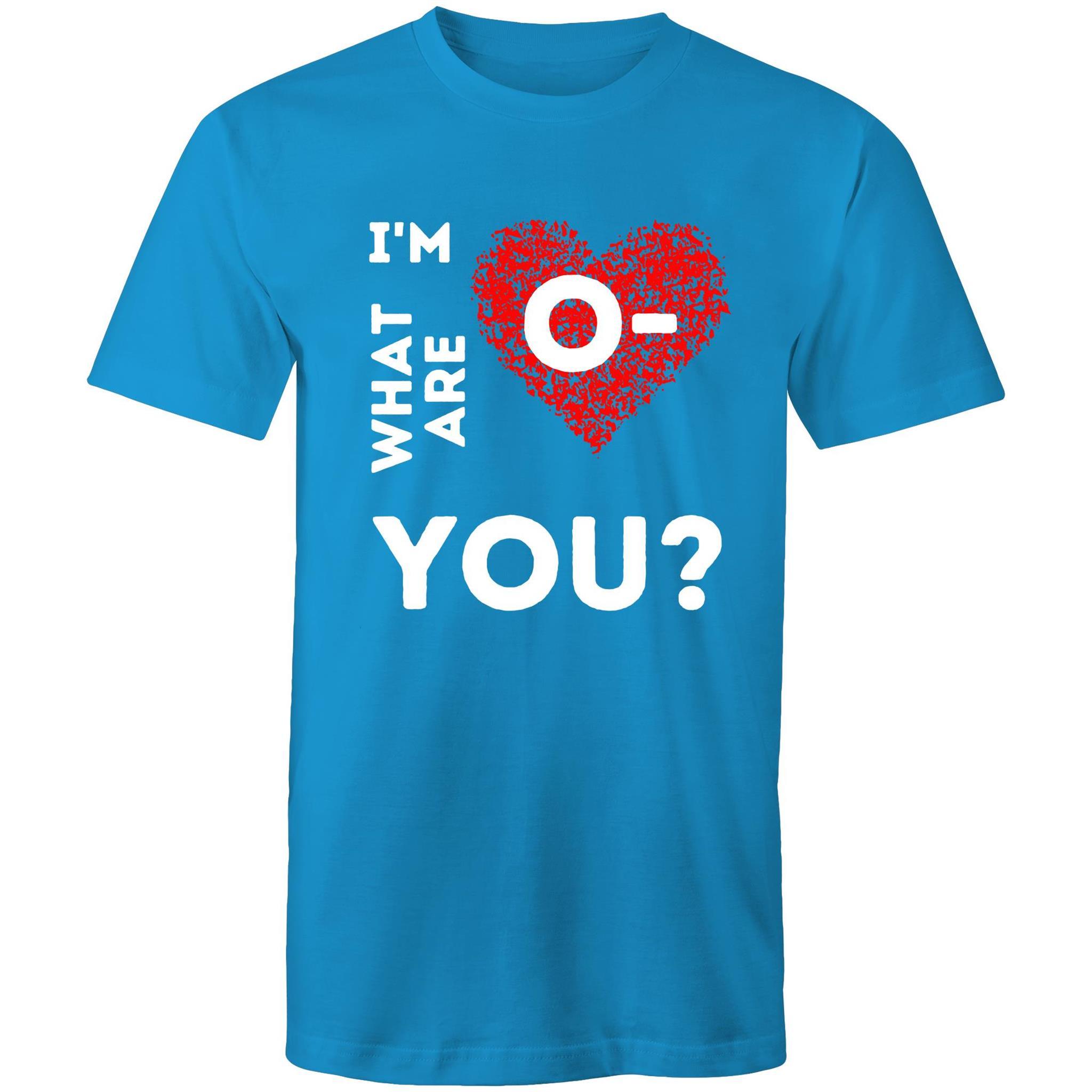 O- Blood type - Men's T-Shirt - Blood Donation Tees