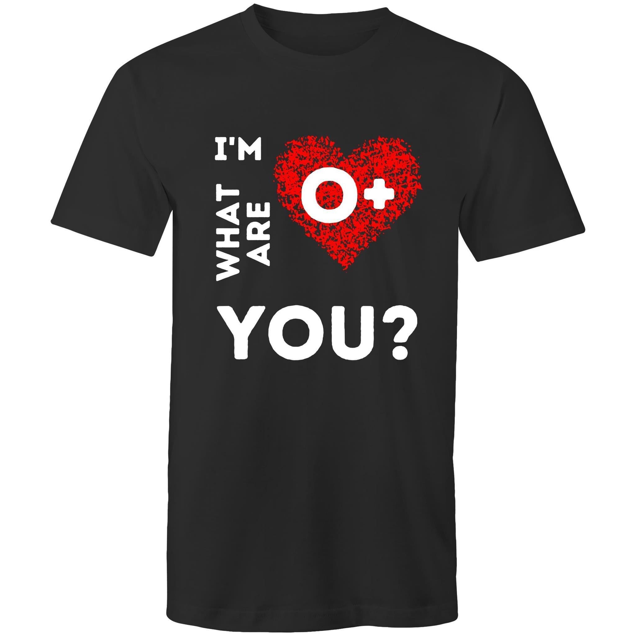 O+ Blood type - Men's T-Shirt - Blood Donation Tees