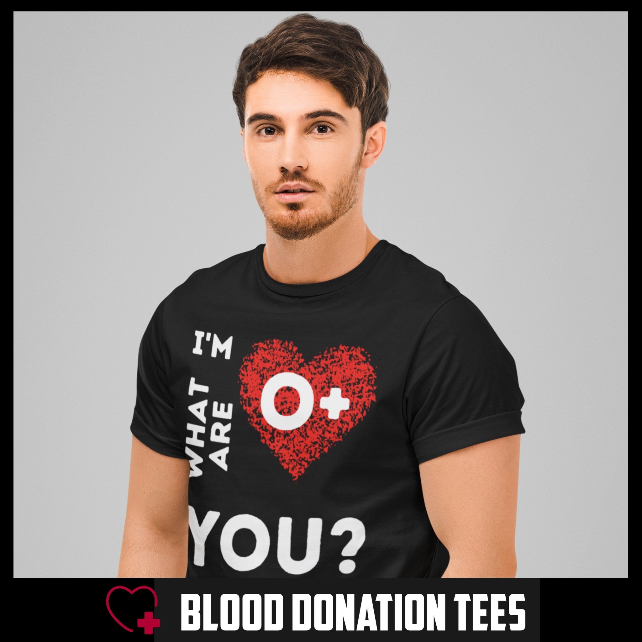O+ Blood type - Men's T-Shirt - Blood Donation Tees