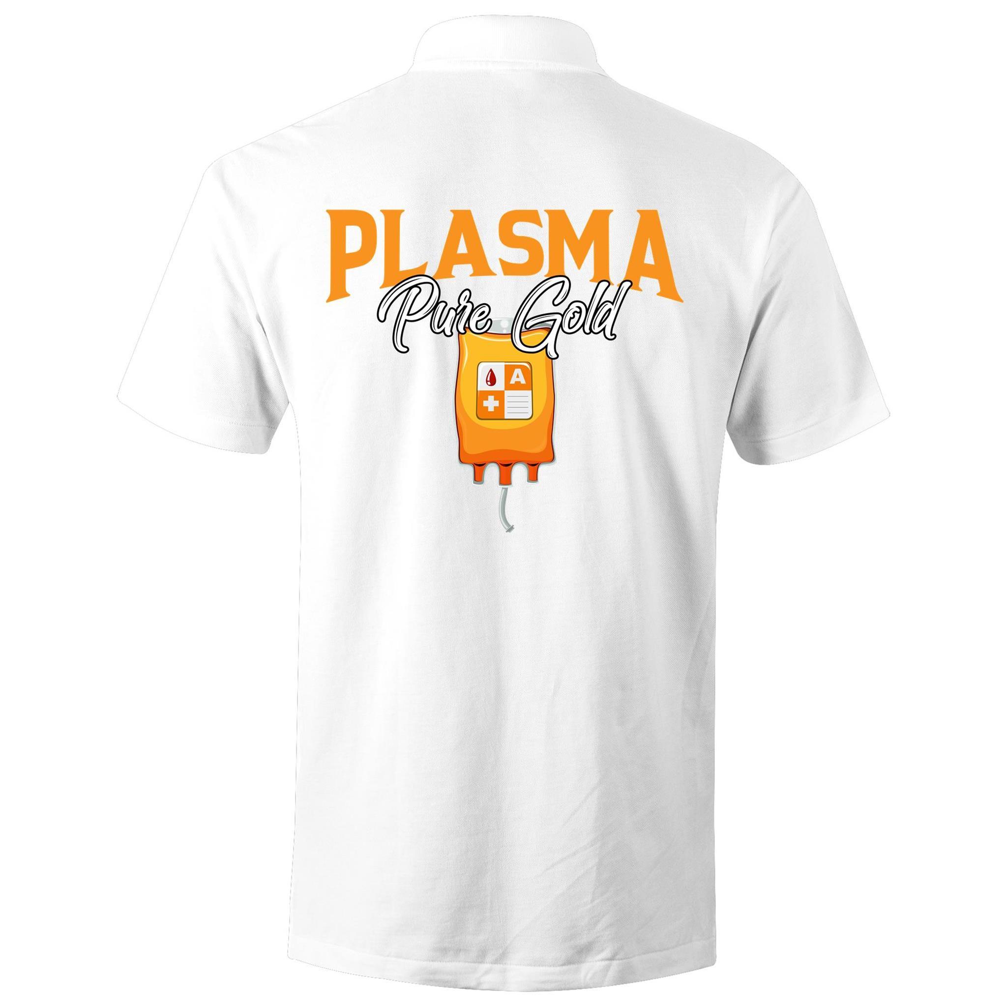 Plasma Pure Gold - S/S Polo Shirt - Blood Donation Tees