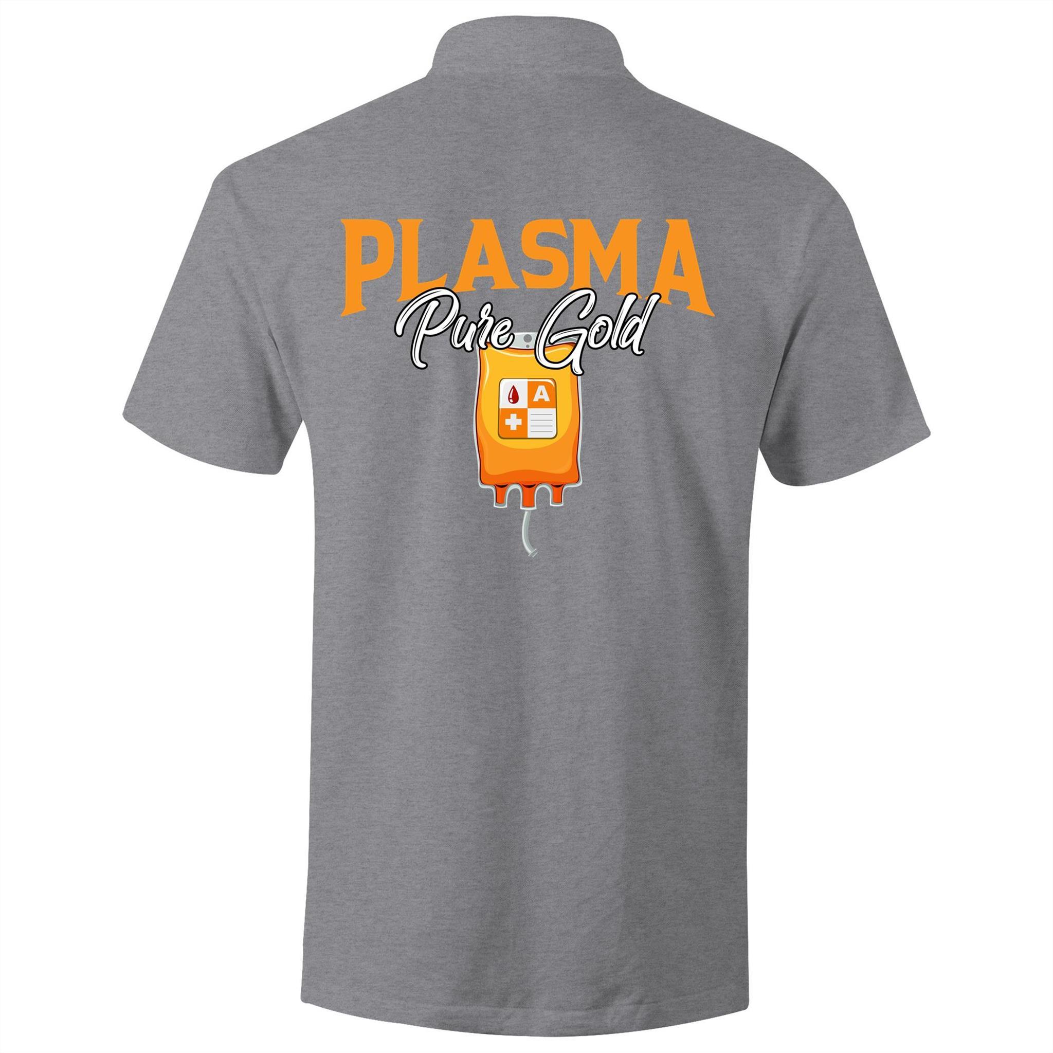 Plasma Pure Gold - S/S Polo Shirt - Blood Donation Tees