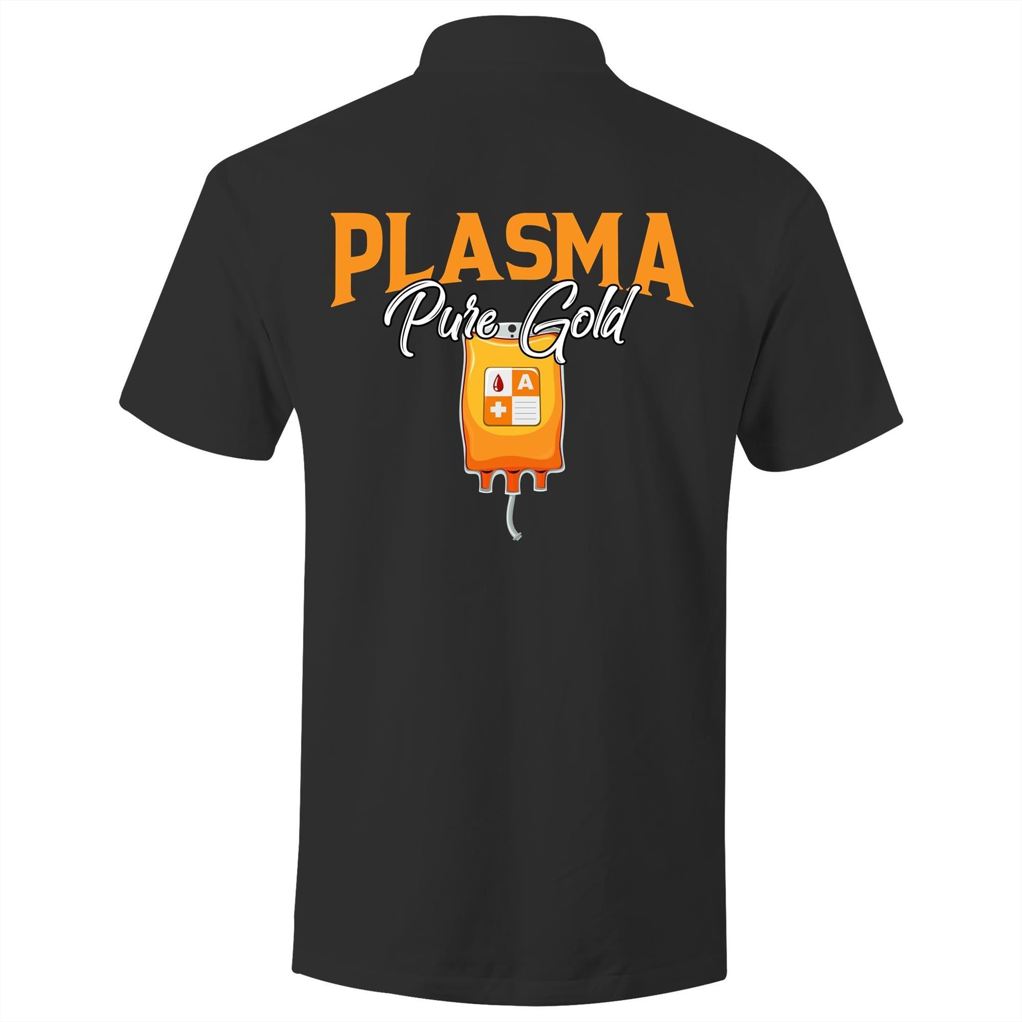 Plasma Pure Gold - S/S Polo Shirt - Blood Donation Tees
