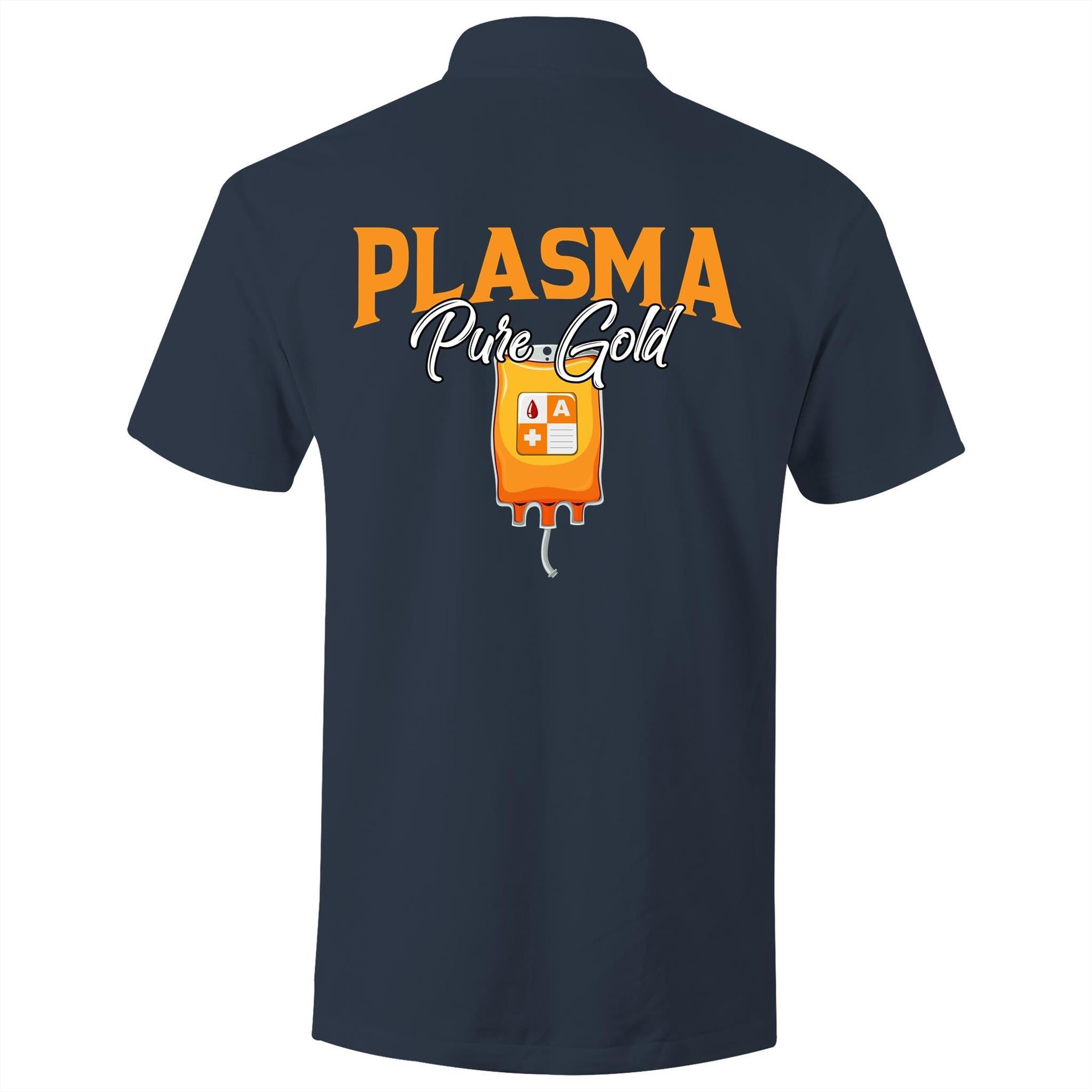 Plasma Pure Gold - S/S Polo Shirt - Blood Donation Tees