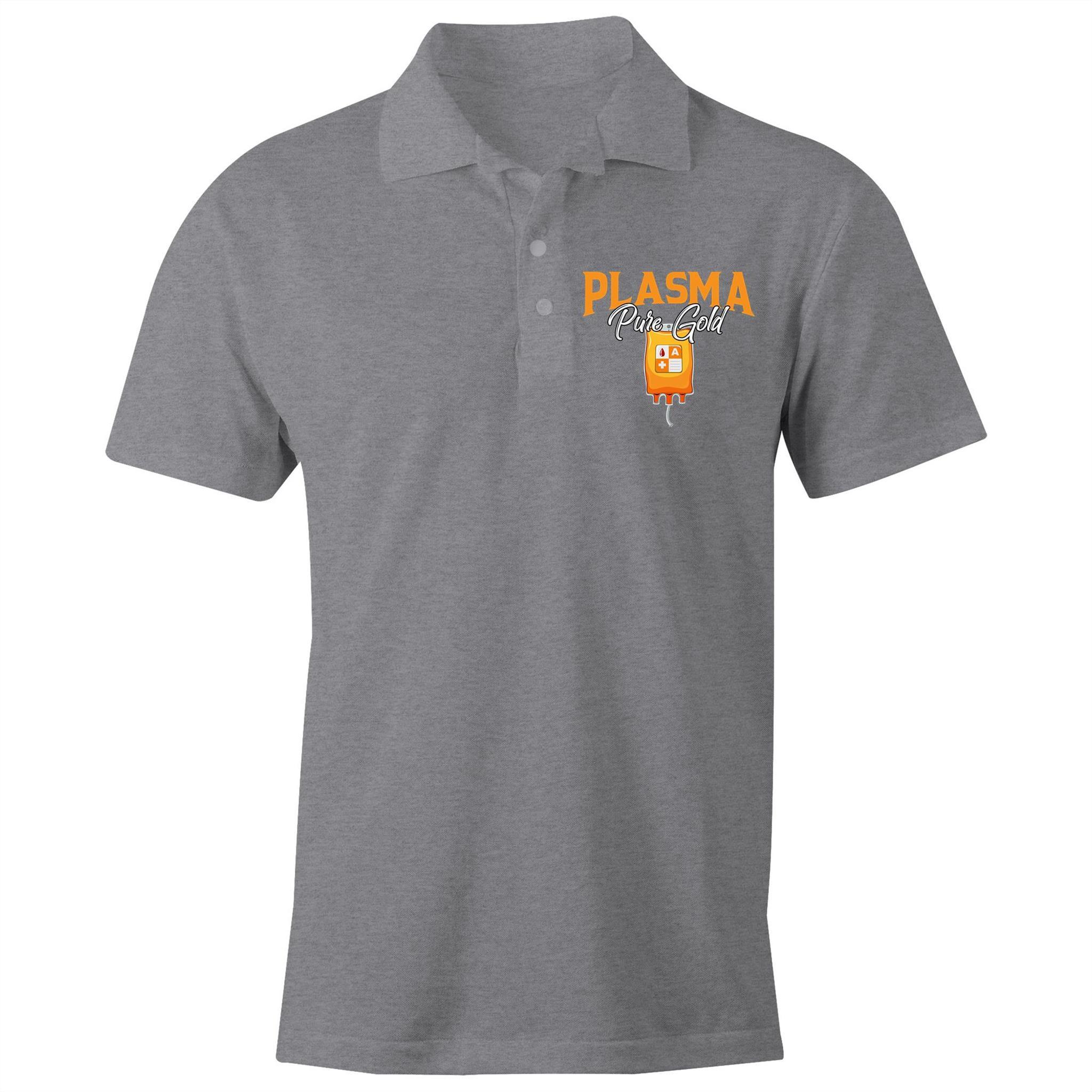 Plasma Pure Gold - S/S Polo Shirt - Blood Donation Tees