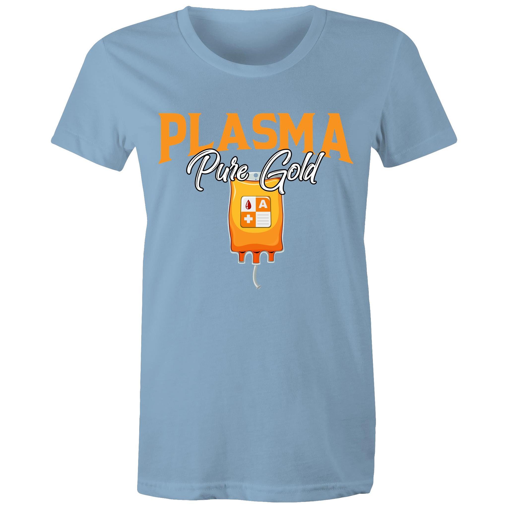 Plasma Pure Gold - Women's Maple Tee - Blood Donation Tees